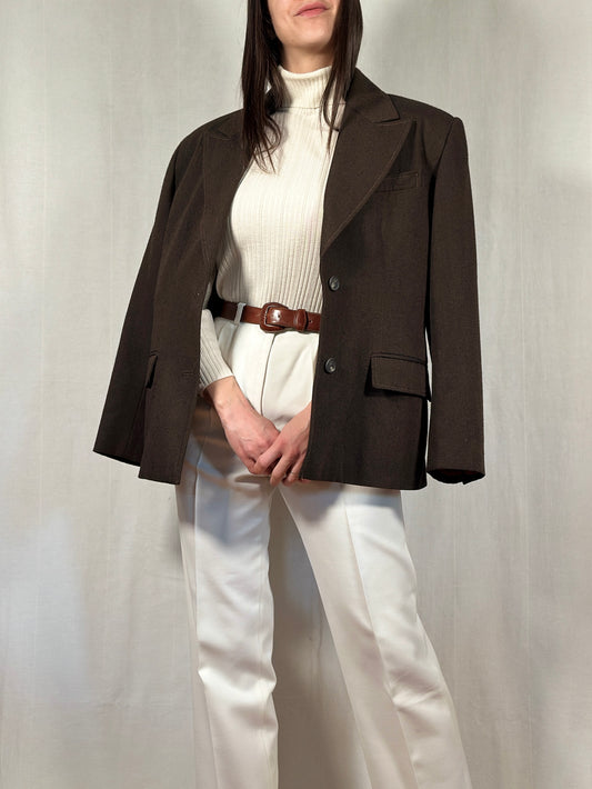 Blazer Laura Biagiotti Anni ‘90 in Lana Marrone