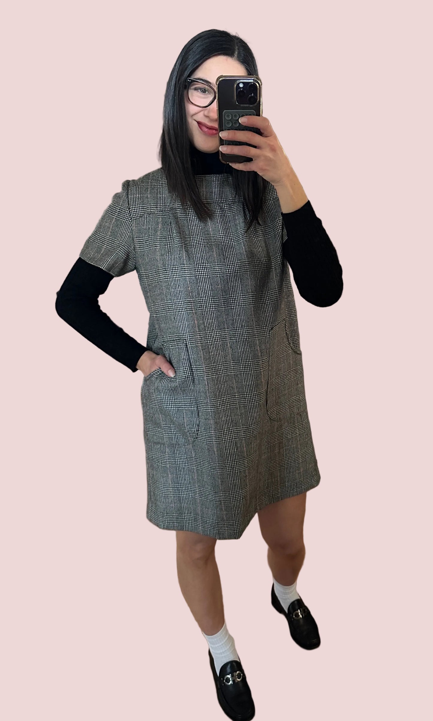 Abito Anni ‘80 in Lana Principe di Galles