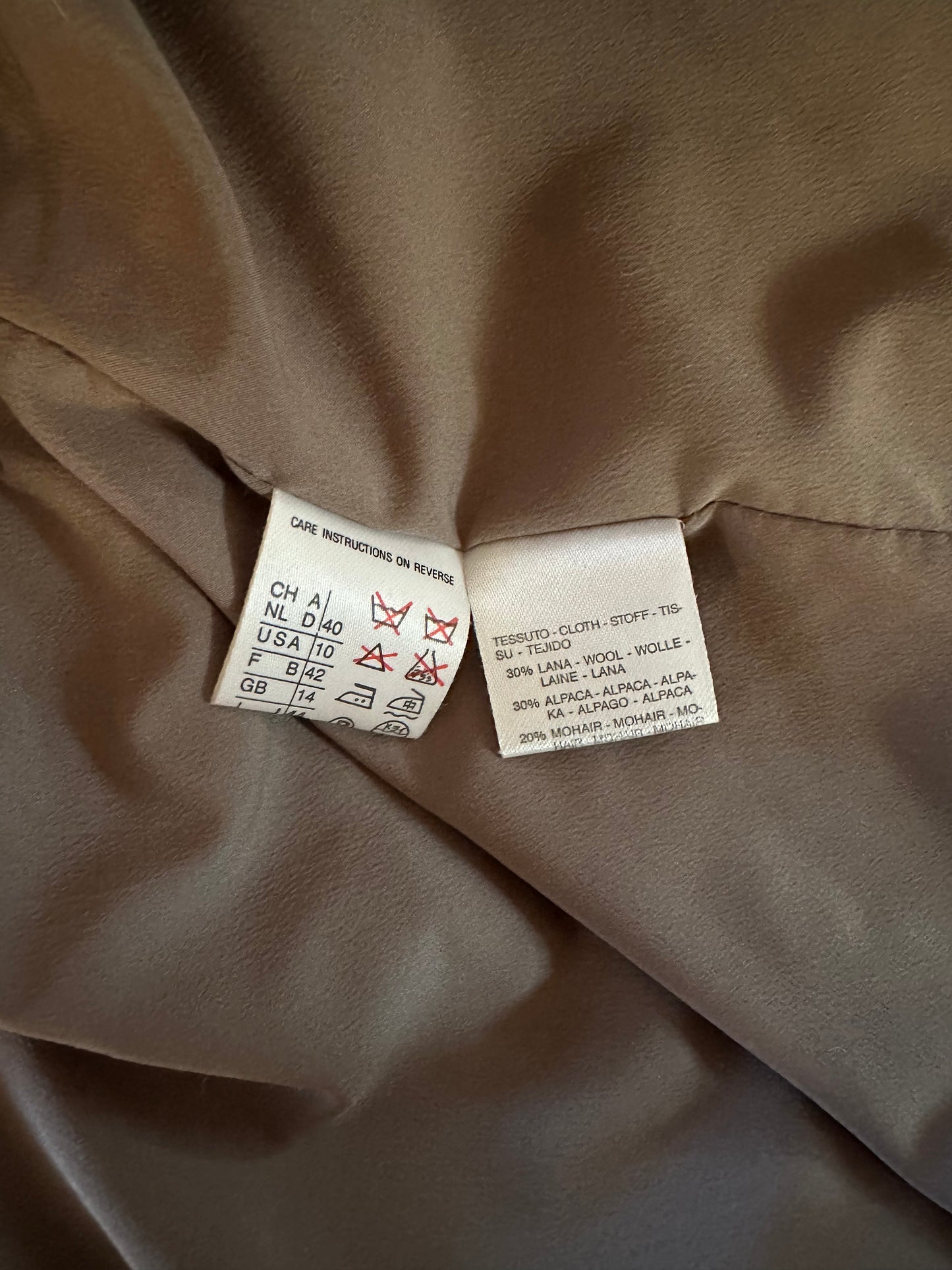 Cappotto Weekend by Max Mara Vintage Anni ‘90 Marrone Mocha Tg. Da 44 a 54