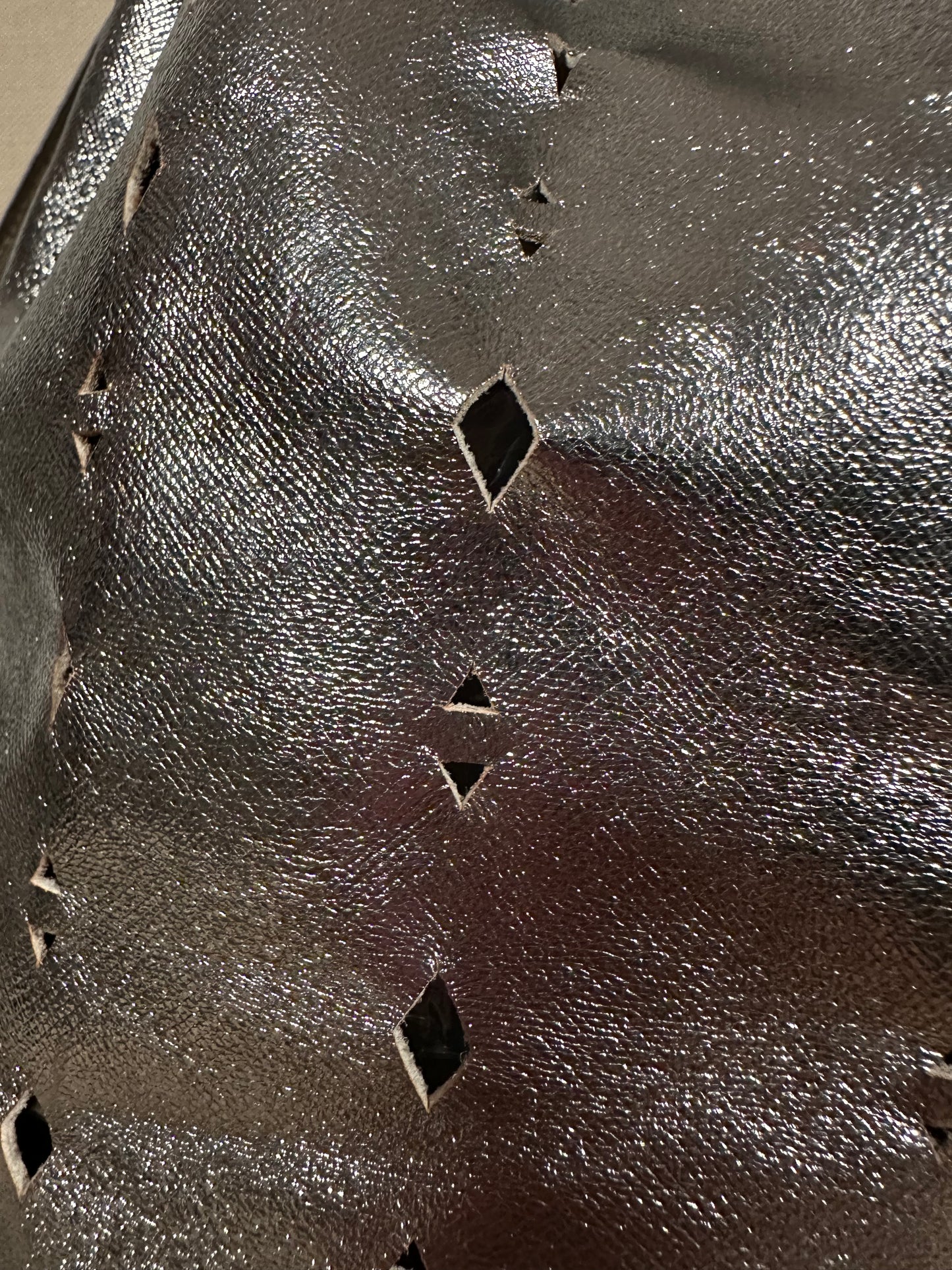 Borsa Secchiello Prada Anni ‘70 in Pelle Argento