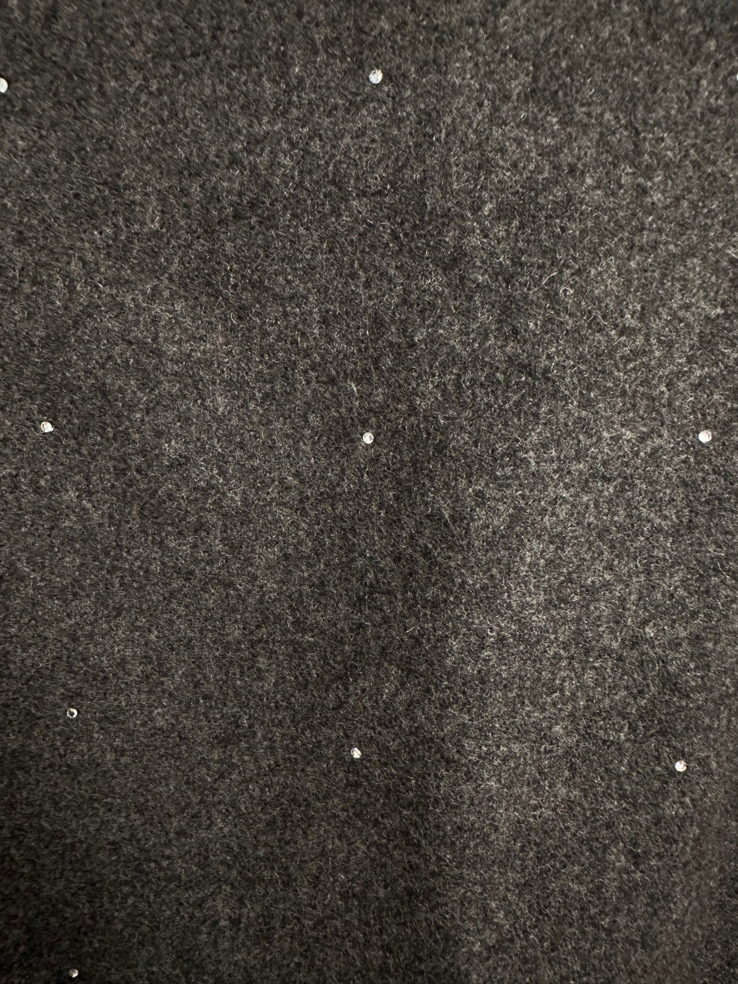 Gonna Anni ‘80 in Lana Grigia con Brillantinin