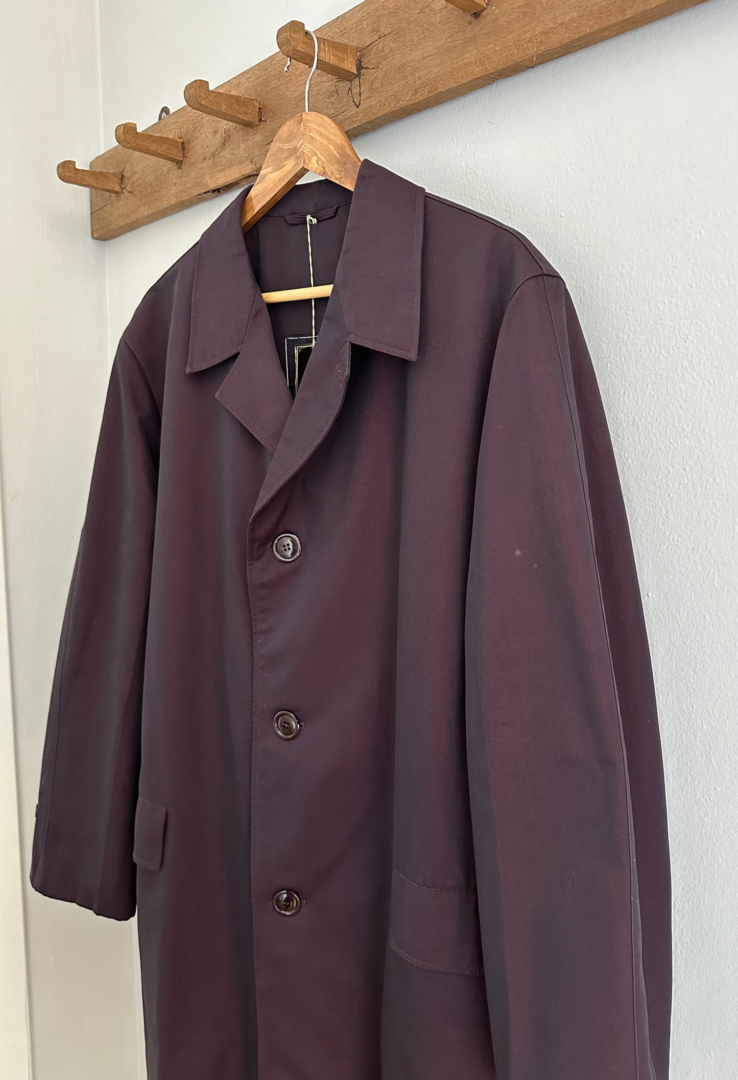 Impermeabile Vintage Salco Viola anni ‘70 Tg.48/50