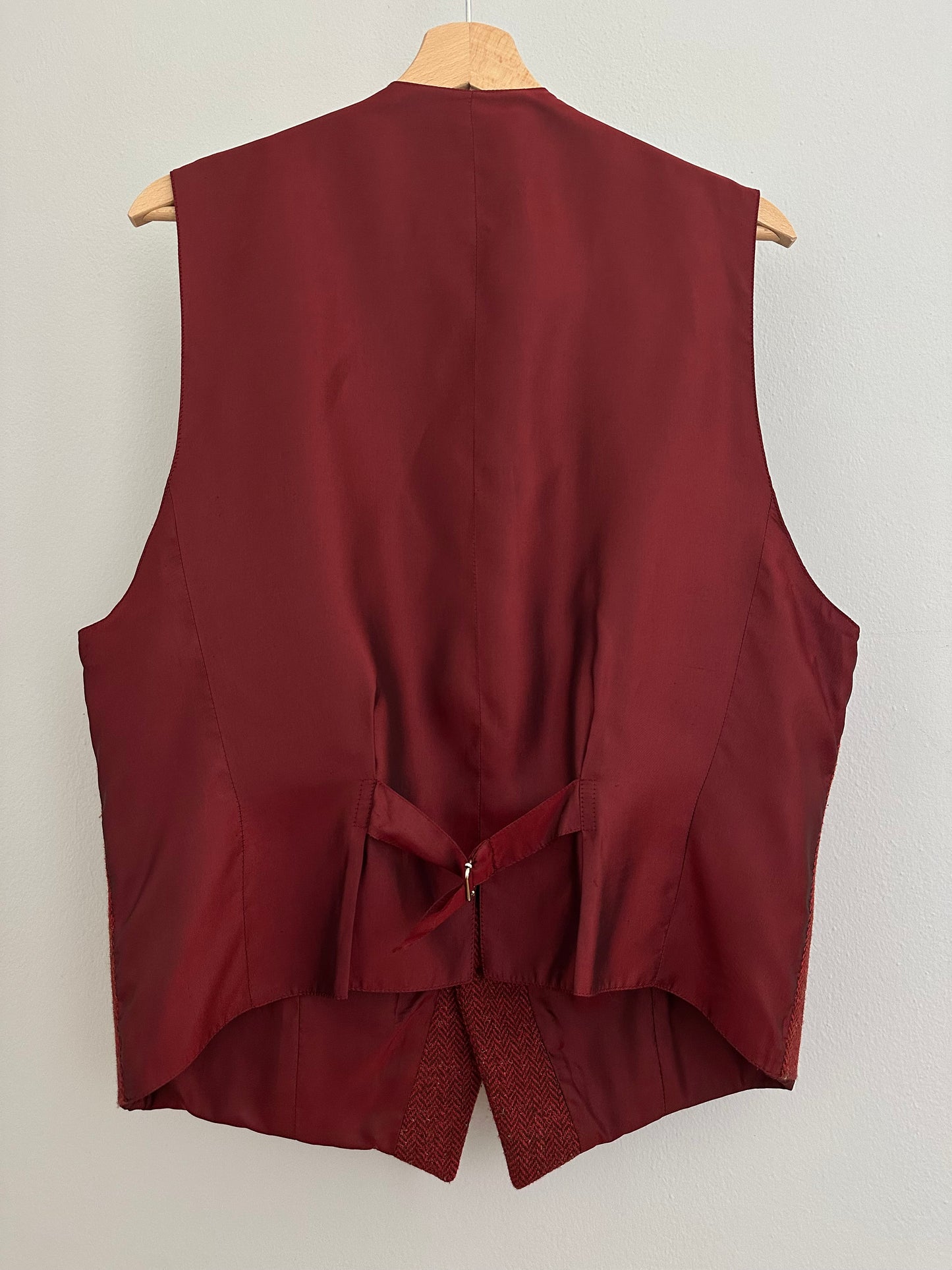 Gilet Yves Saint Laurent Anni ‘80 in Misto Lana Rosso