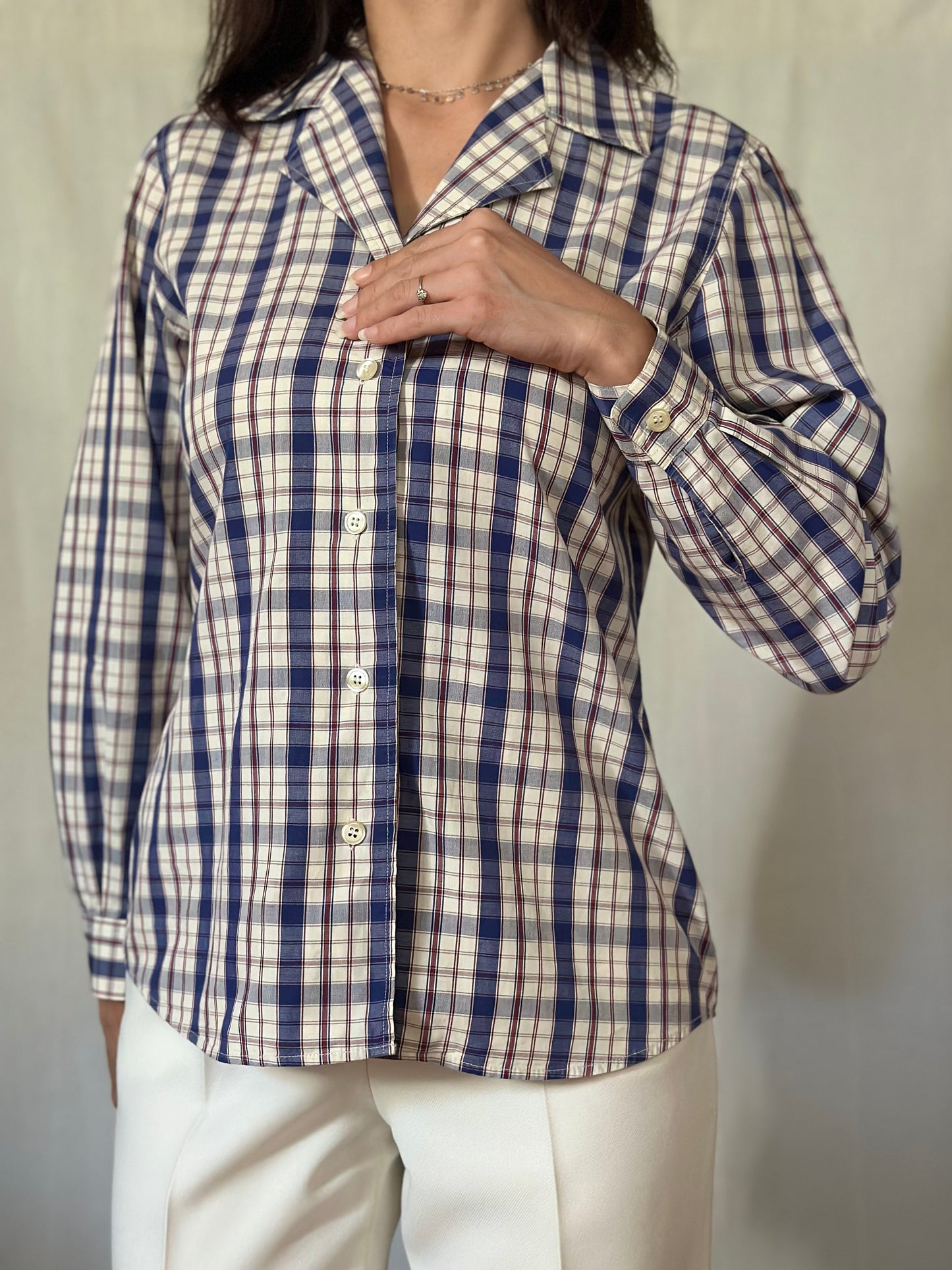 Camicia Benetton Vintage Anni ‘90 a Quadri Tg.40/42