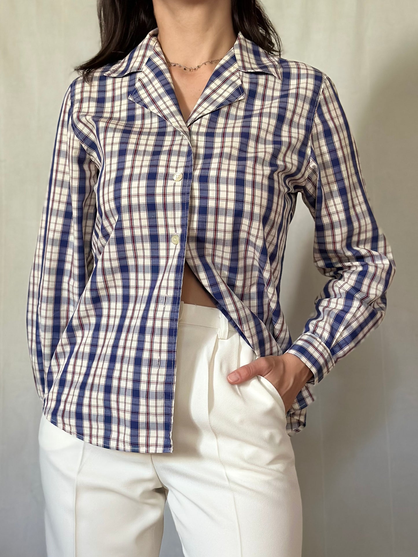 Camicia Benetton Vintage Anni ‘90 a Quadri Tg.40/42