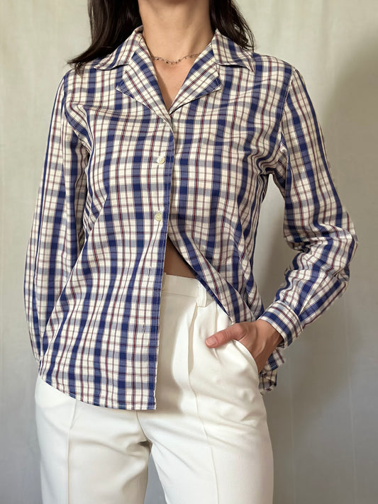 Camicia Benetton Vintage Anni ‘90 a Quadri Tg.40/42