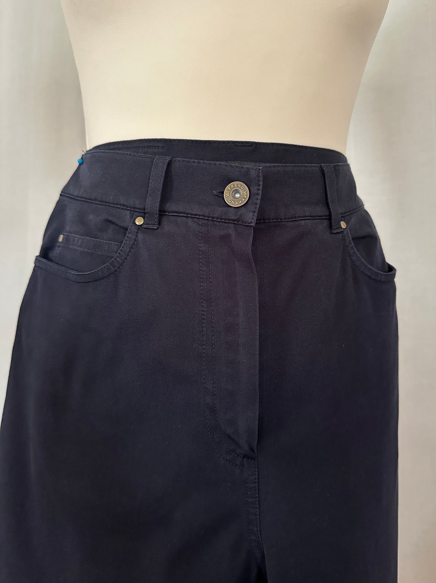 Pantalone Weekend MaxMara in Cotone Blu Tg.40