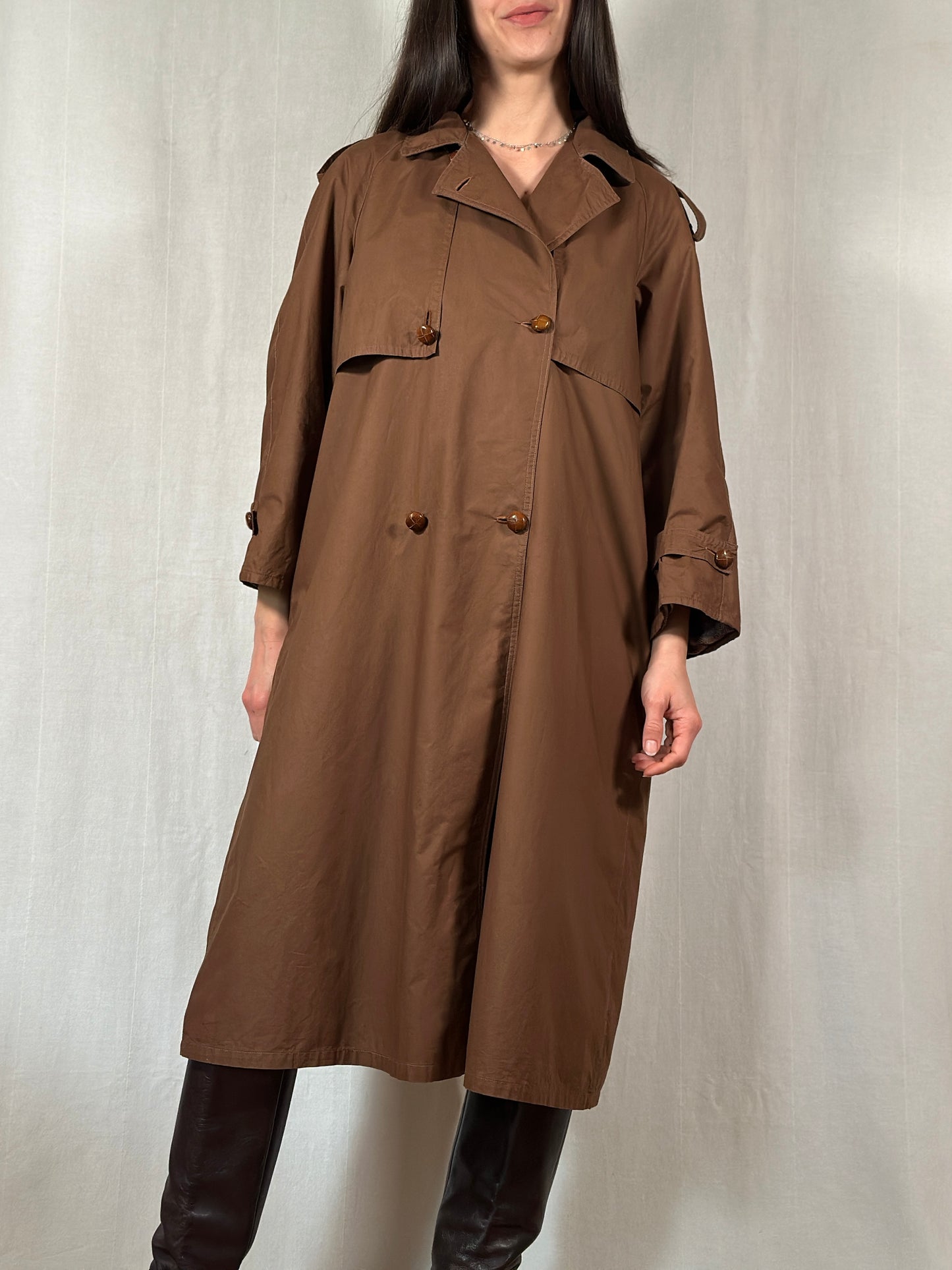 Trench Sartoriale Vintage Anni ‘70 Marrone