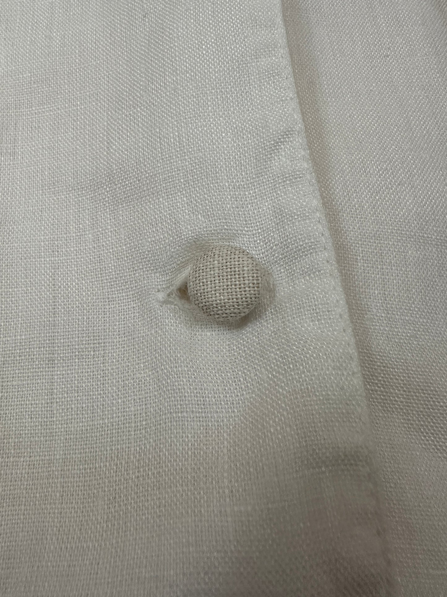 Camicia Vintage Anni ‘80 in Lino Bianca