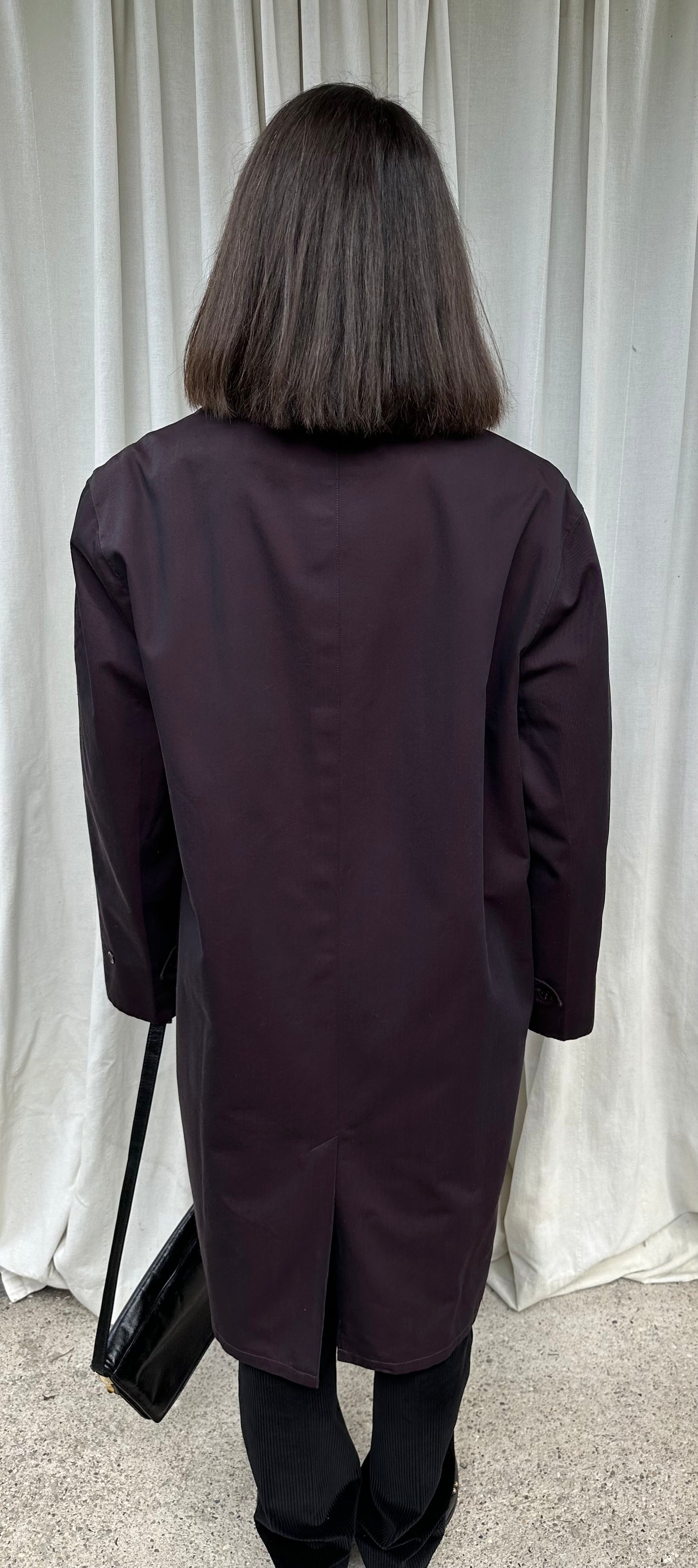 Impermeabile Vintage Salco Viola anni ‘70 Tg.48/50