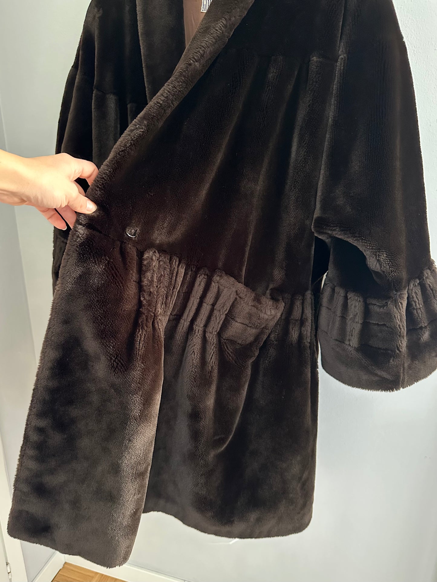 Pelliccia Sintetica Anni ‘80 Marrone Tg. Unica