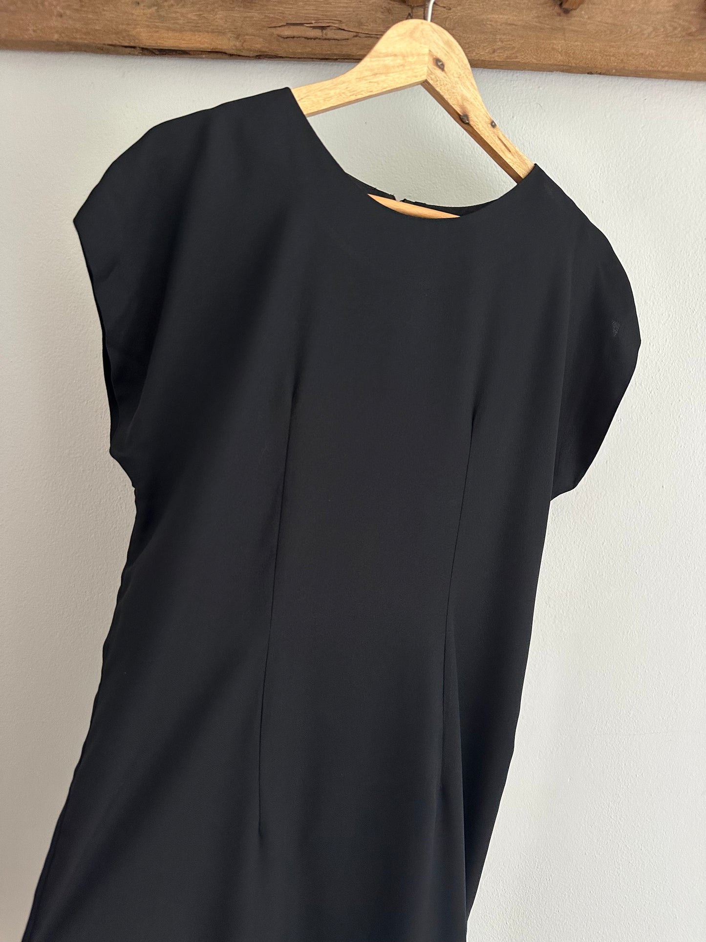 Abito Midi Made in USA Anni ‘90 Nero Tg.44