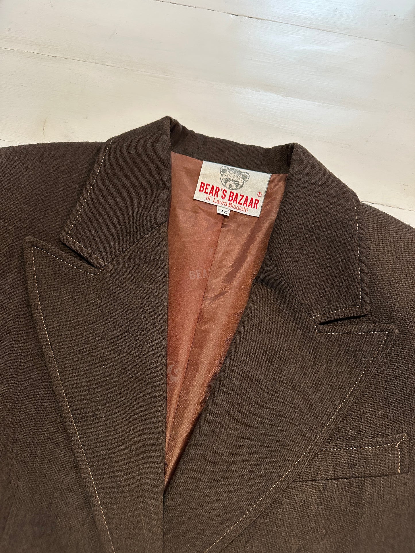 Blazer Laura Biagiotti Anni ‘90 in Lana Marrone