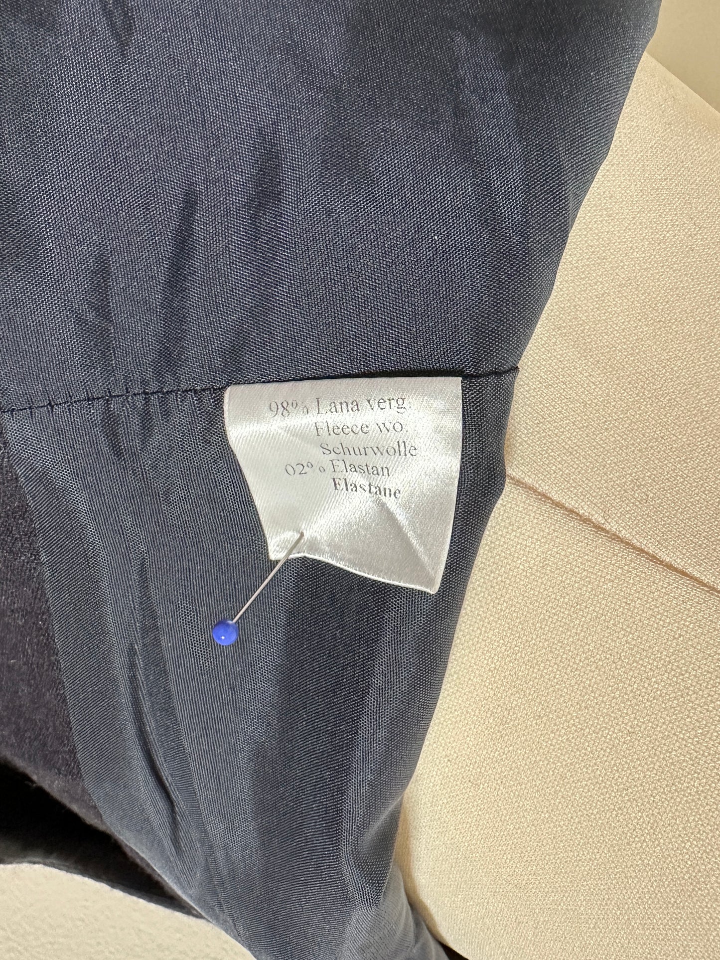 Abito Gio’ Guerreri Tubino in Lana Blu con Paillettes