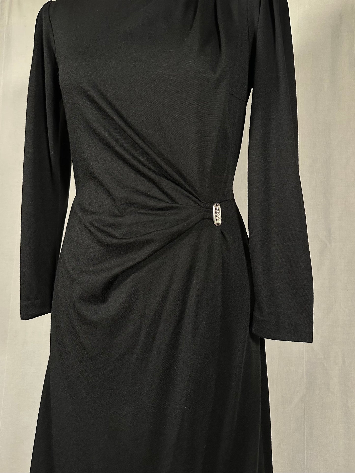 Abito Luisa Spagnoli Vintage Anni ‘80 in Lana Nero