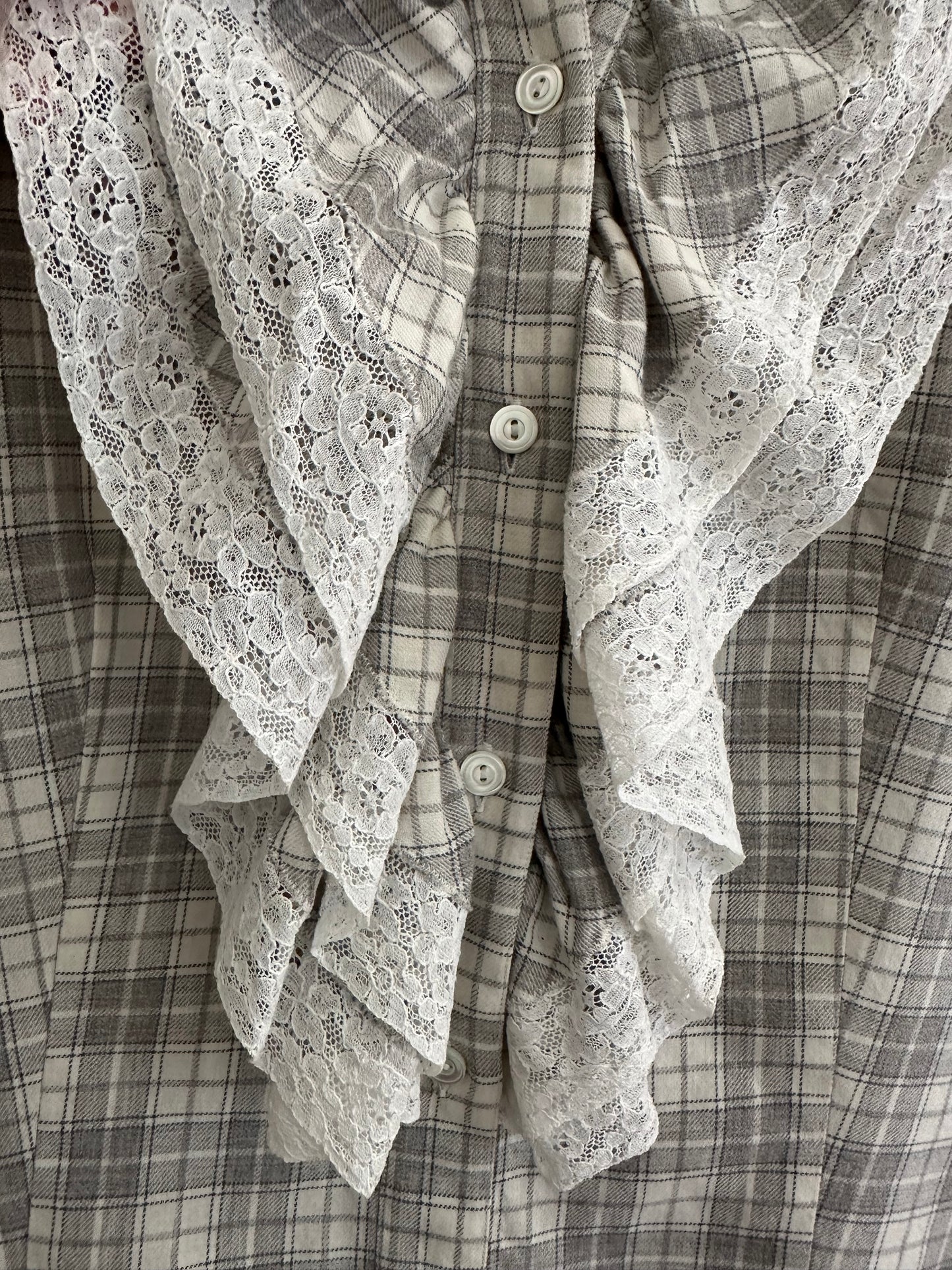 Camicia Vintage Anni ‘70/‘80 con Volants Tg.44