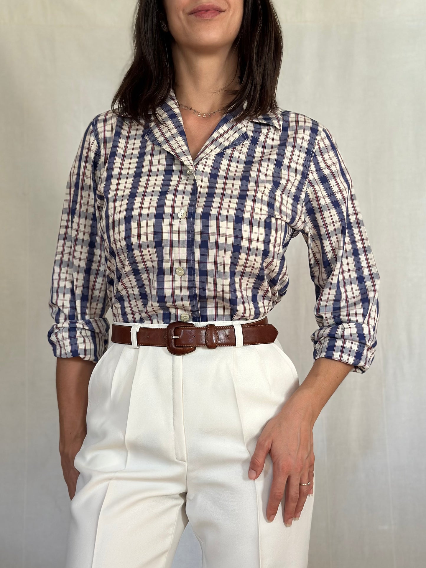 Camicia Benetton Vintage Anni ‘90 a Quadri Tg.40/42