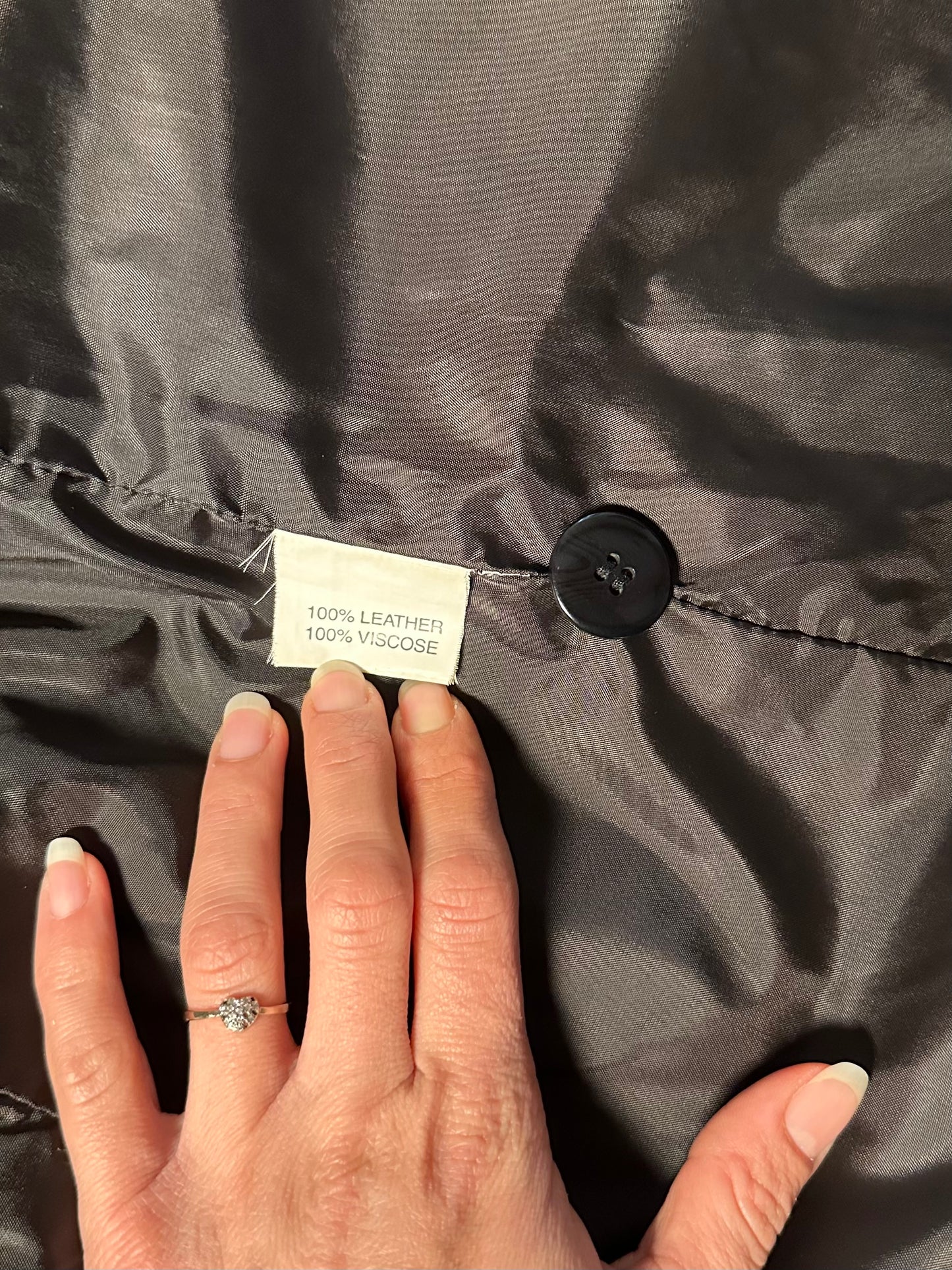 Giacca Mad’s Anni 2000 in Pelle Blu Tg.40/42