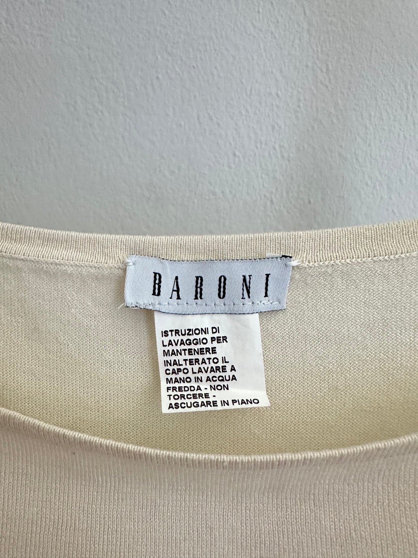 Completo Twinset Canotta e Cardigan in Seta Beige Tg.44/46