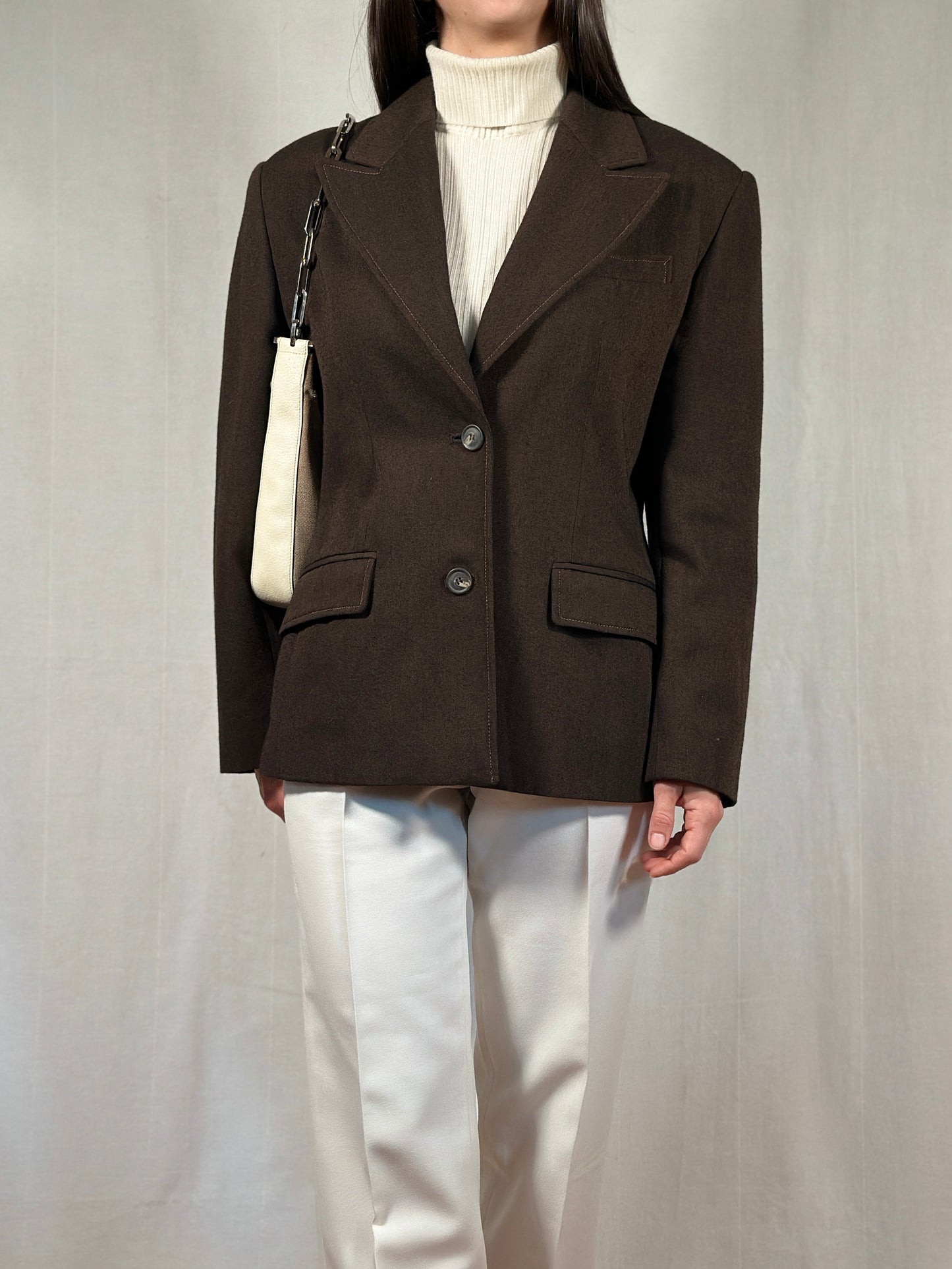 Blazer Laura Biagiotti Anni ‘90 in Lana Marrone