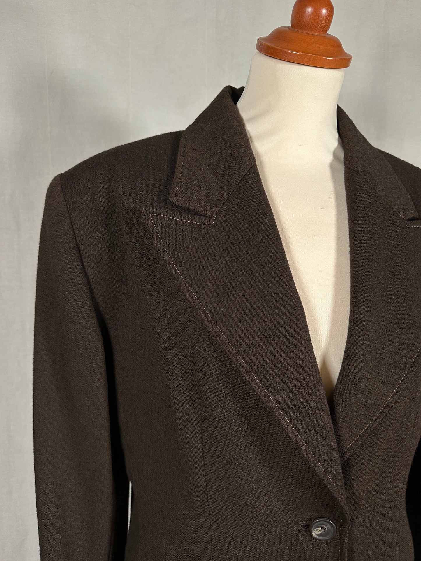 Blazer Laura Biagiotti Anni ‘90 in Lana Marrone