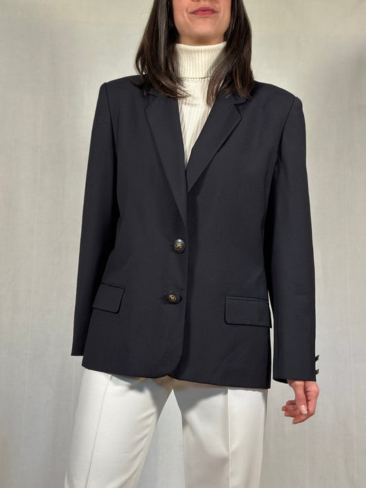 Blazer Vintage Anni ‘80 in Lana Blu
