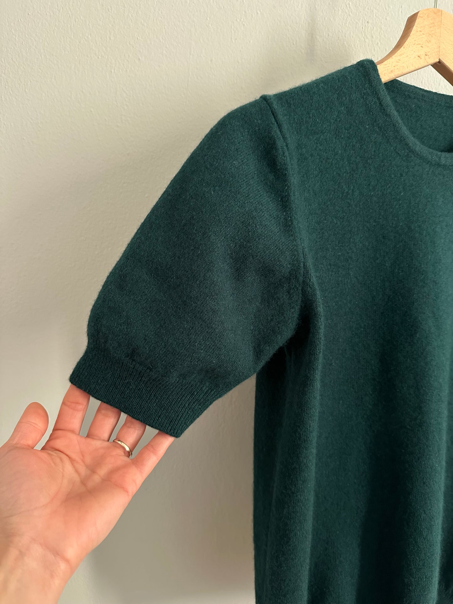 Sottogiacca Vintage in Lana Verde Bosco