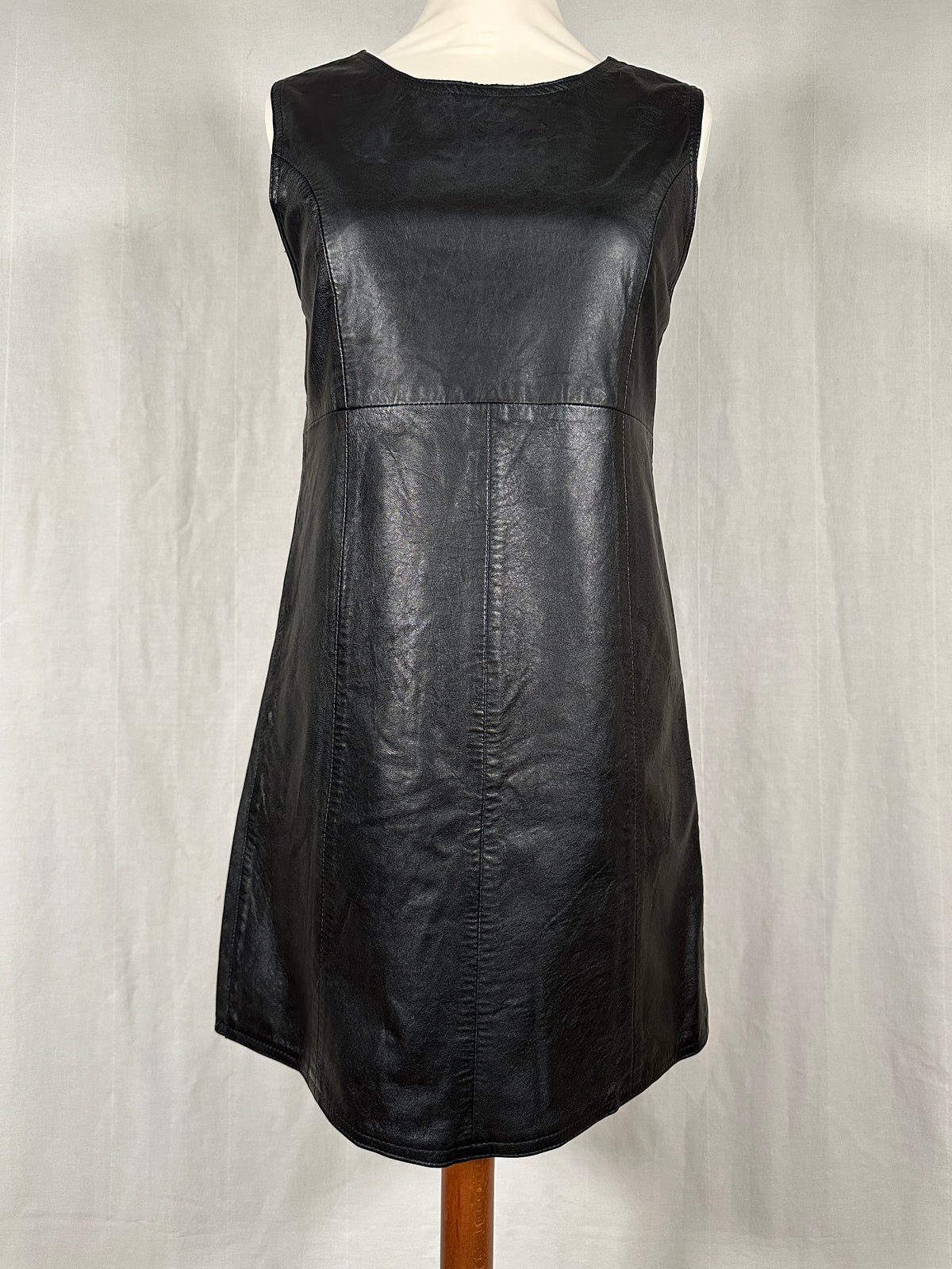 Abito Vintage Elisa Landri Anni ‘90 in Pelle Nera