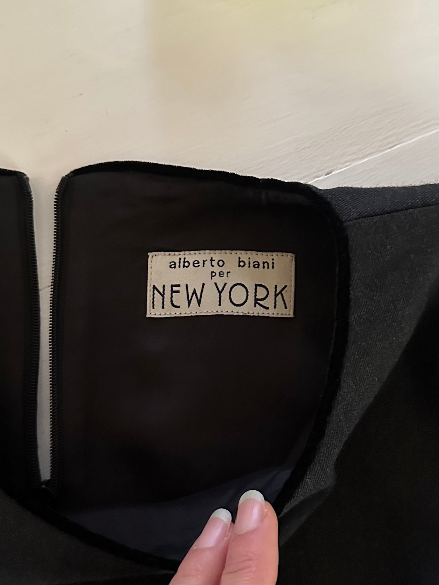 Abito Anni ‘80 Alberto Biani per New York in Lana Grigio