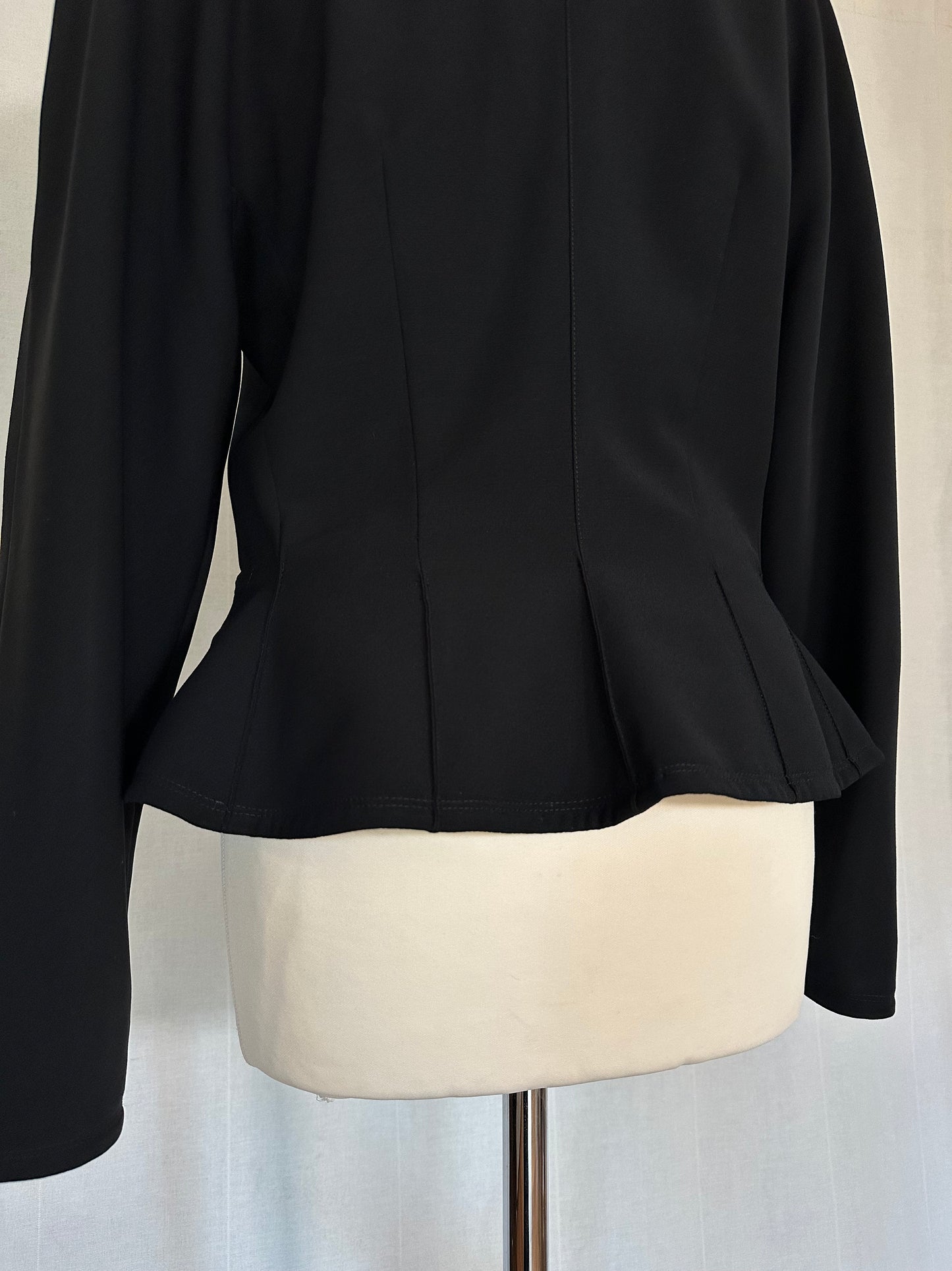 Giacca Genny Vintage Anni ‘80 in Lana Nera Tg.42