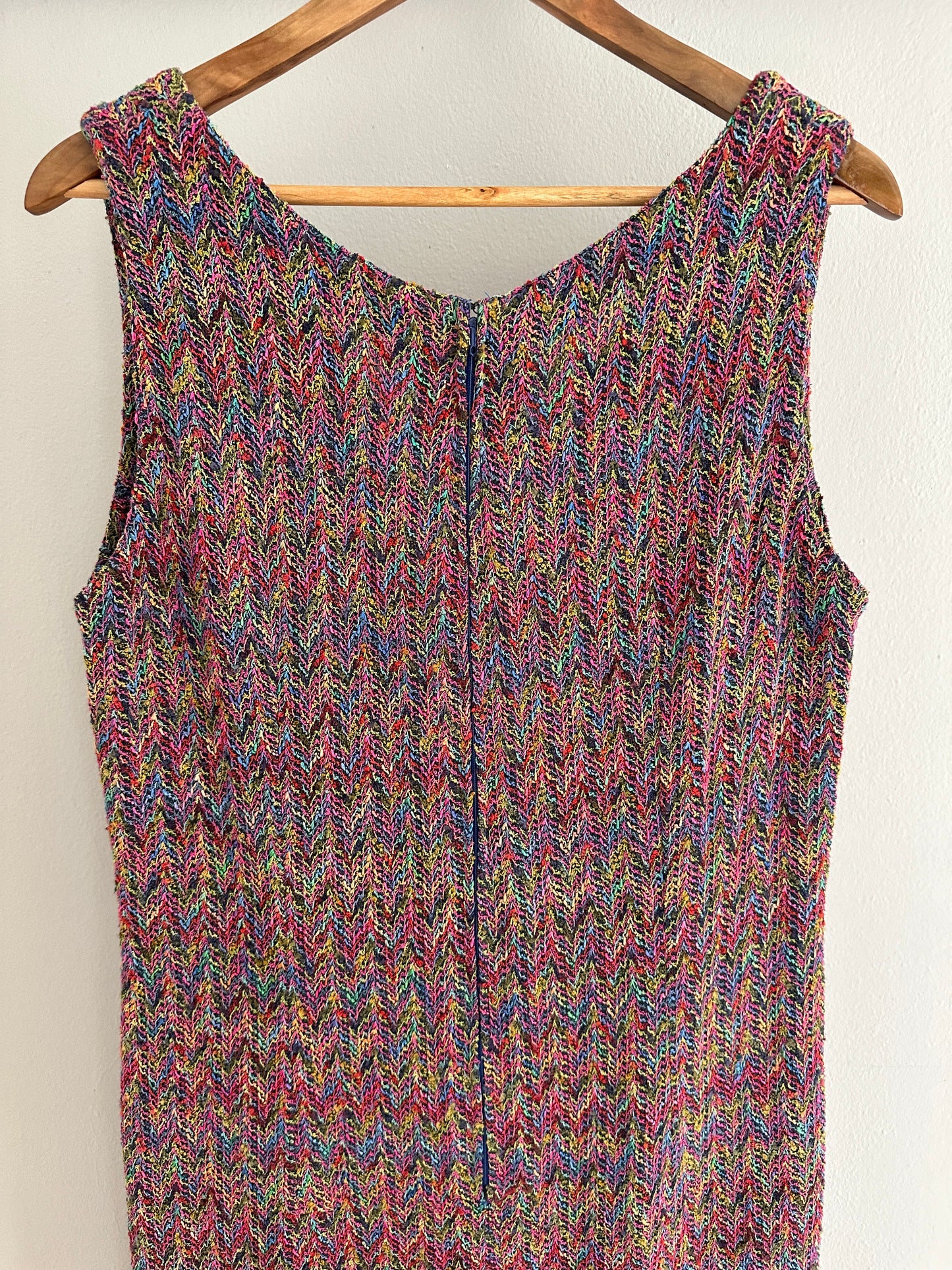 Abito Lungo Multicolore Sartoriale Anni ‘90 Tg.44/46