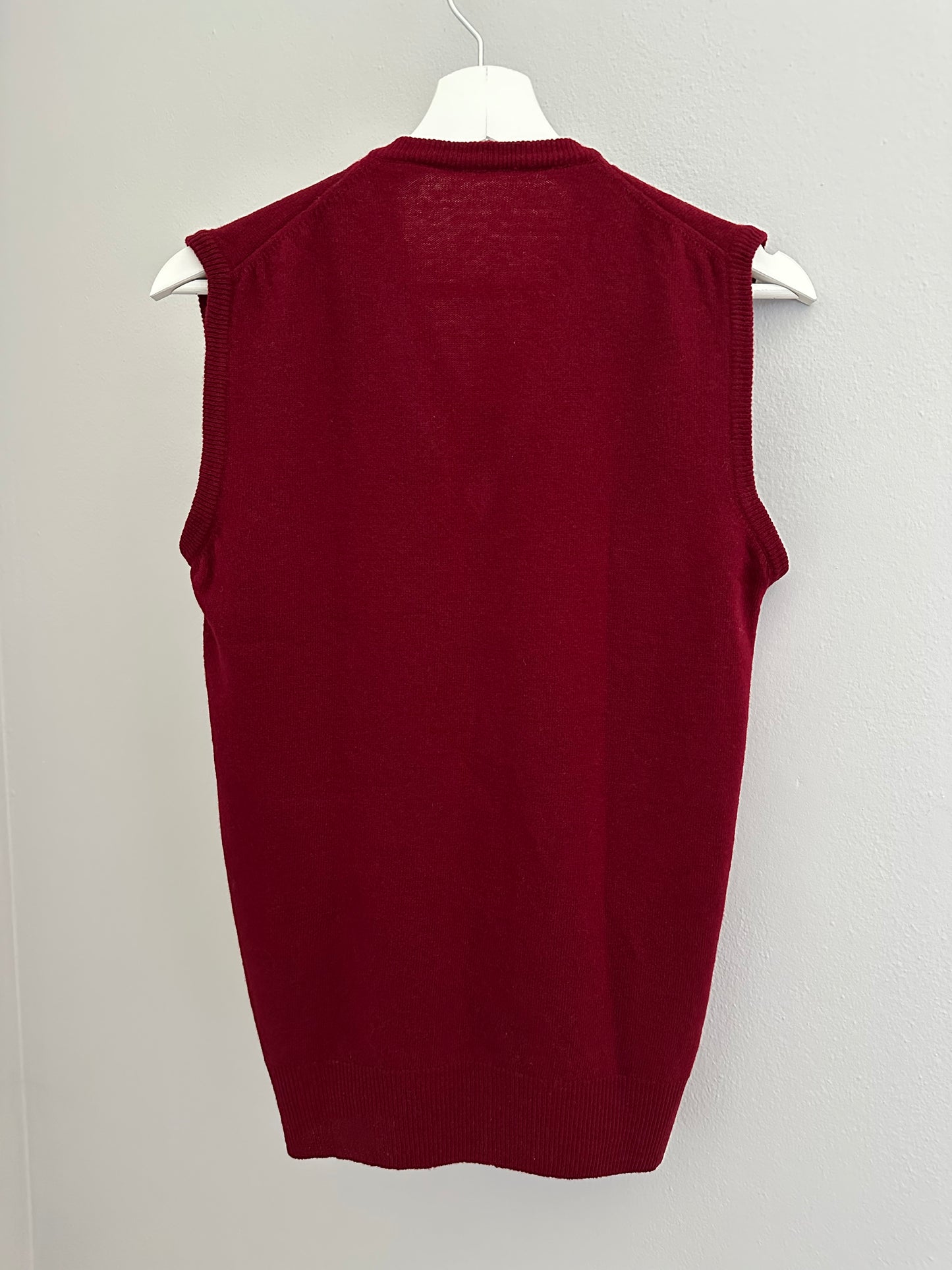 Gilet Anni ‘80/‘90 in Lana Bordeaux Tg.40/42/44