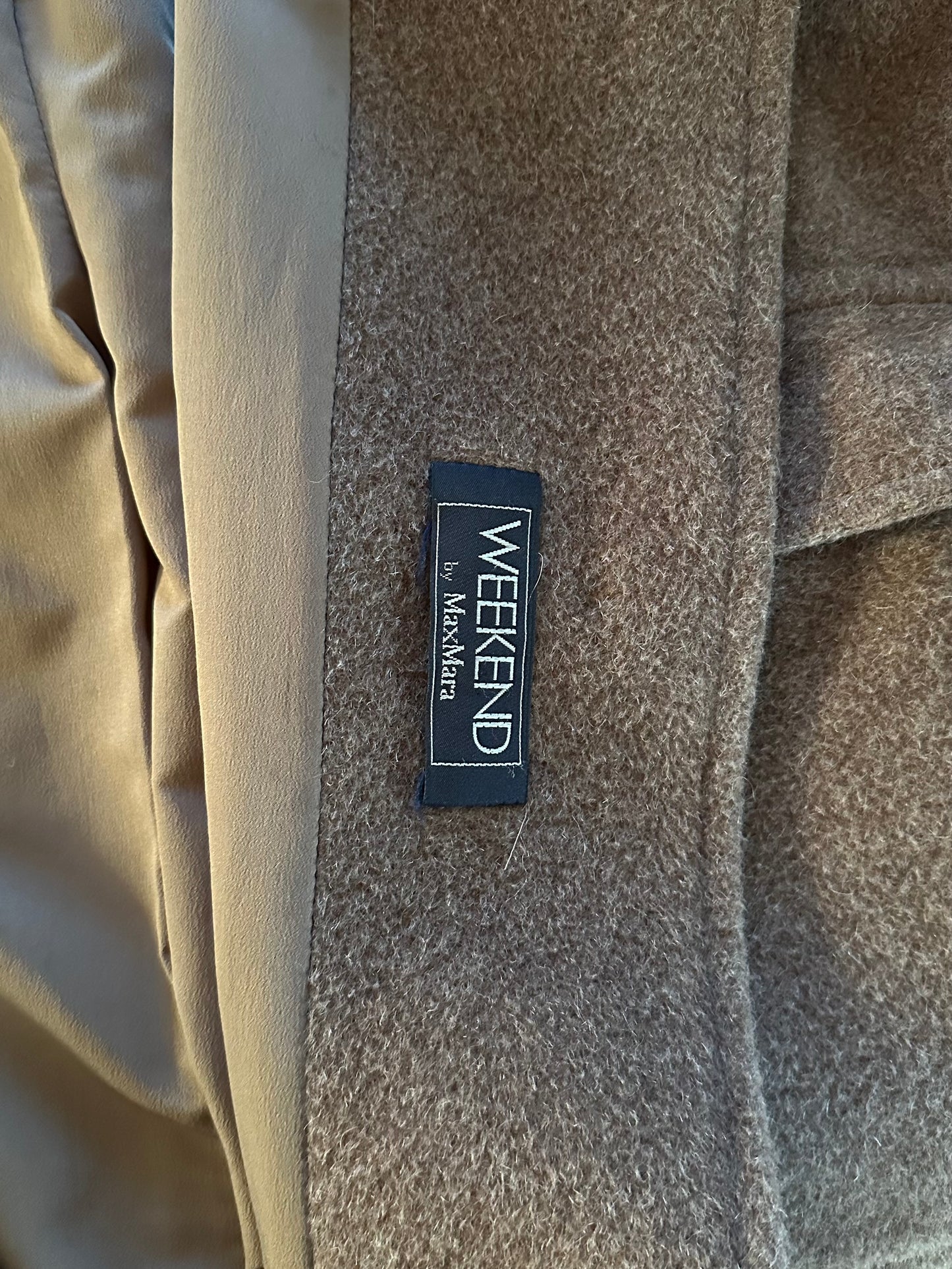 Cappotto Weekend by Max Mara Vintage Anni ‘90 Marrone Mocha Tg. Da 44 a 54