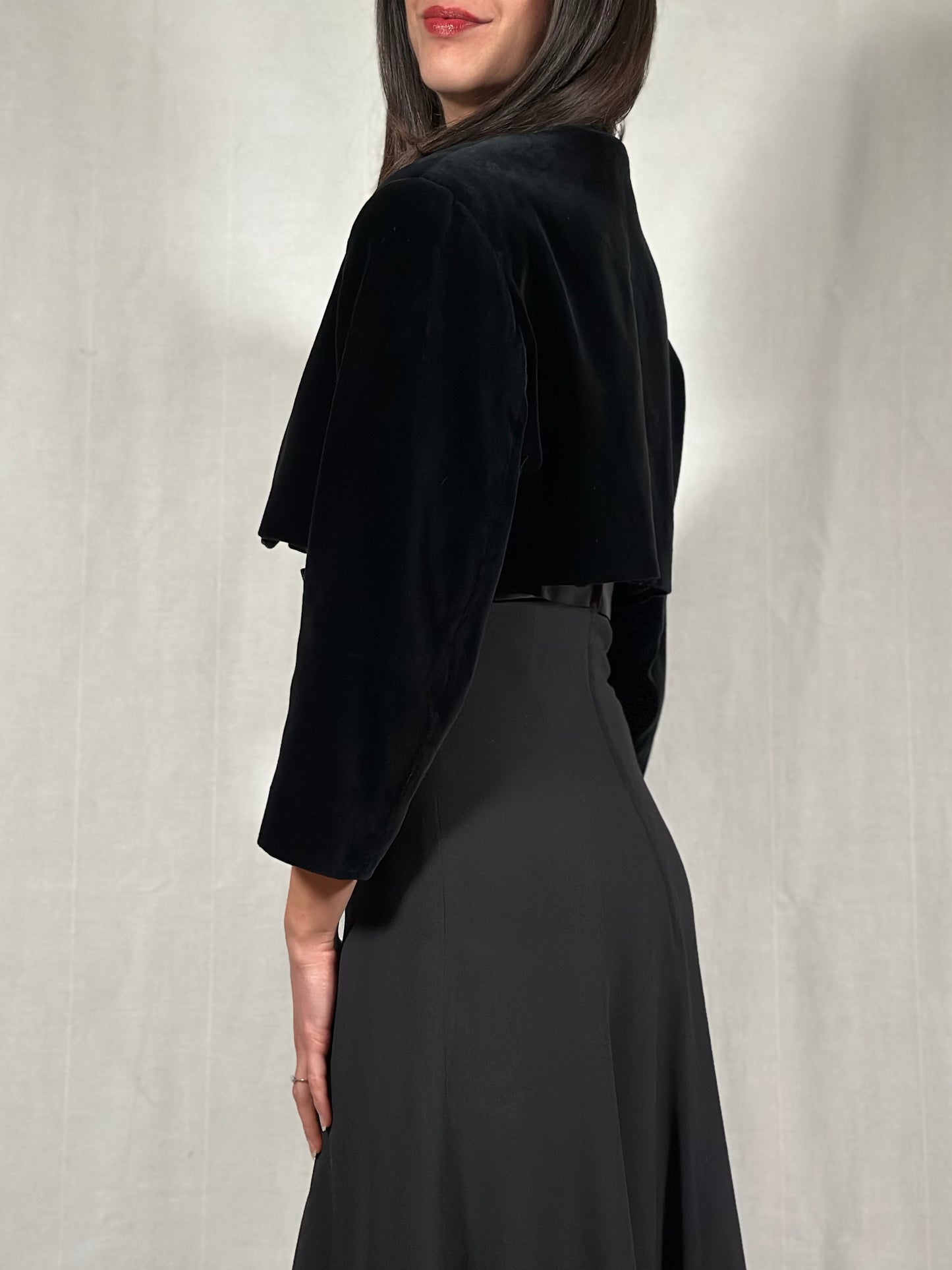 Coprispalle Sportmax in Velluto Nero