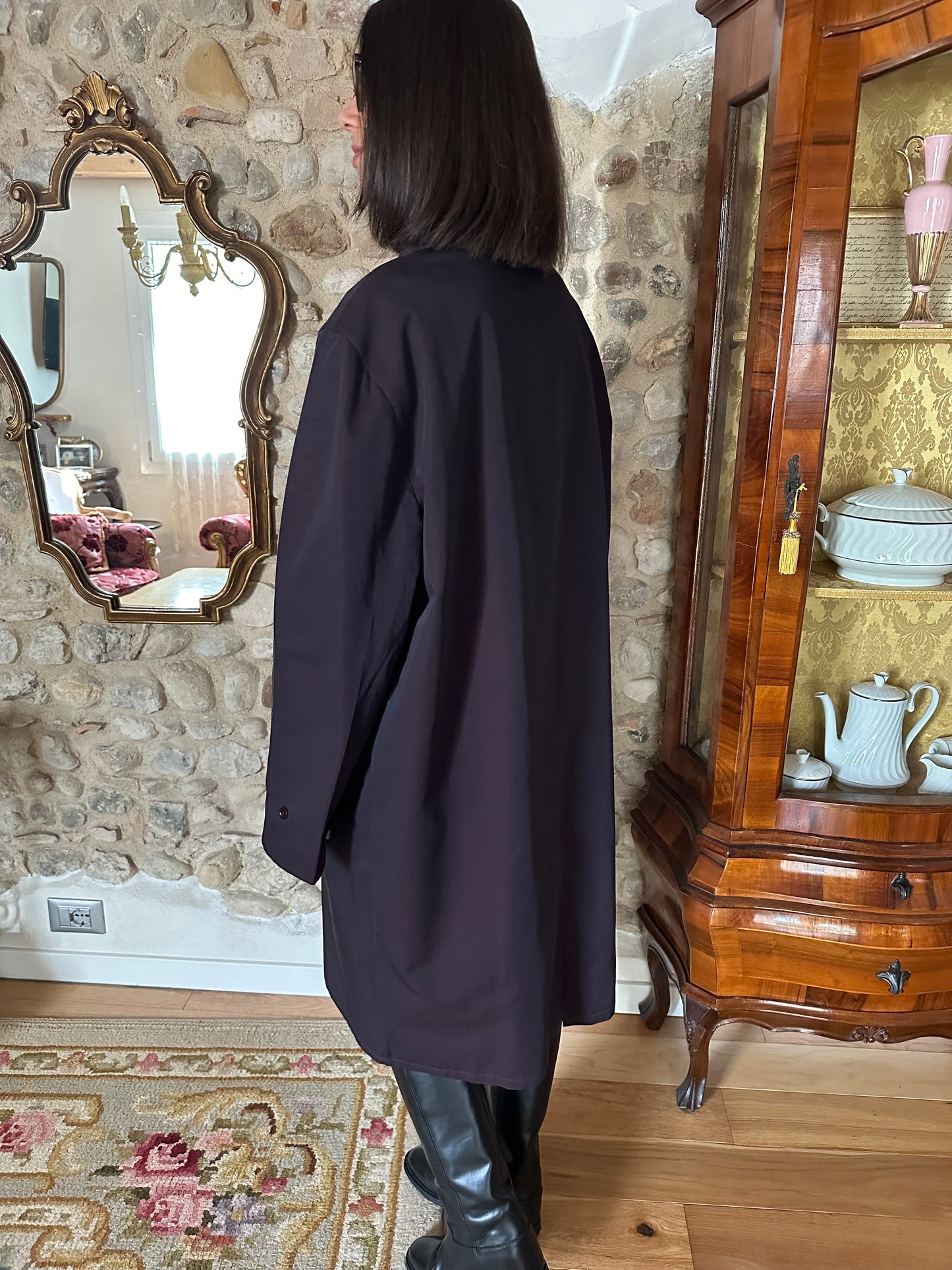 Impermeabile Vintage Salco Viola anni ‘70 Tg.48/50