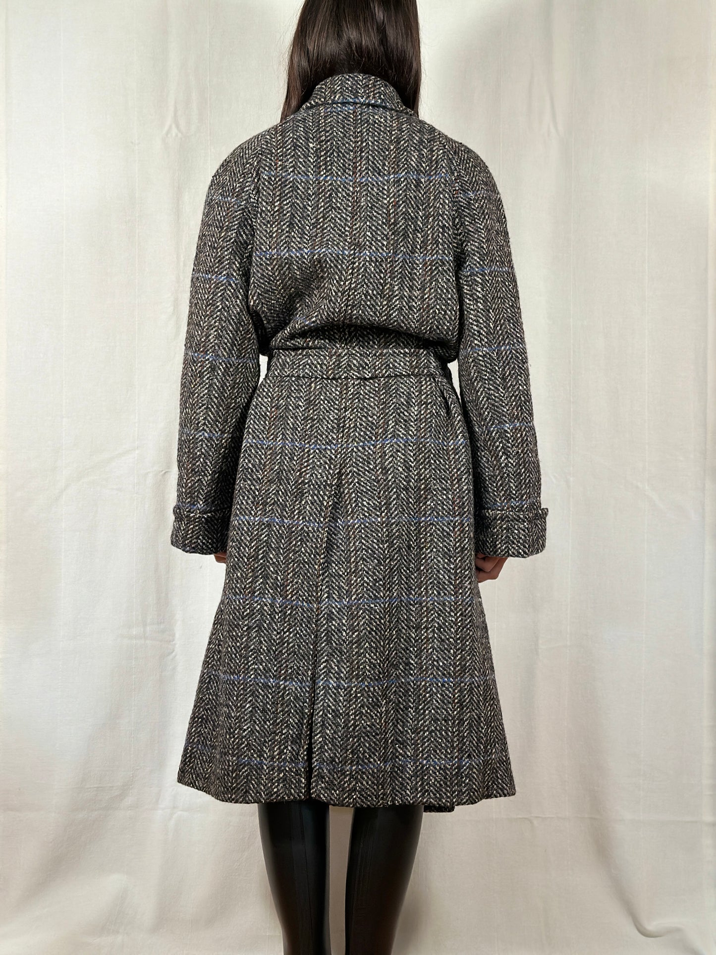Cappotto Corneliani Vintage Anni ‘80 in Lana Spigata