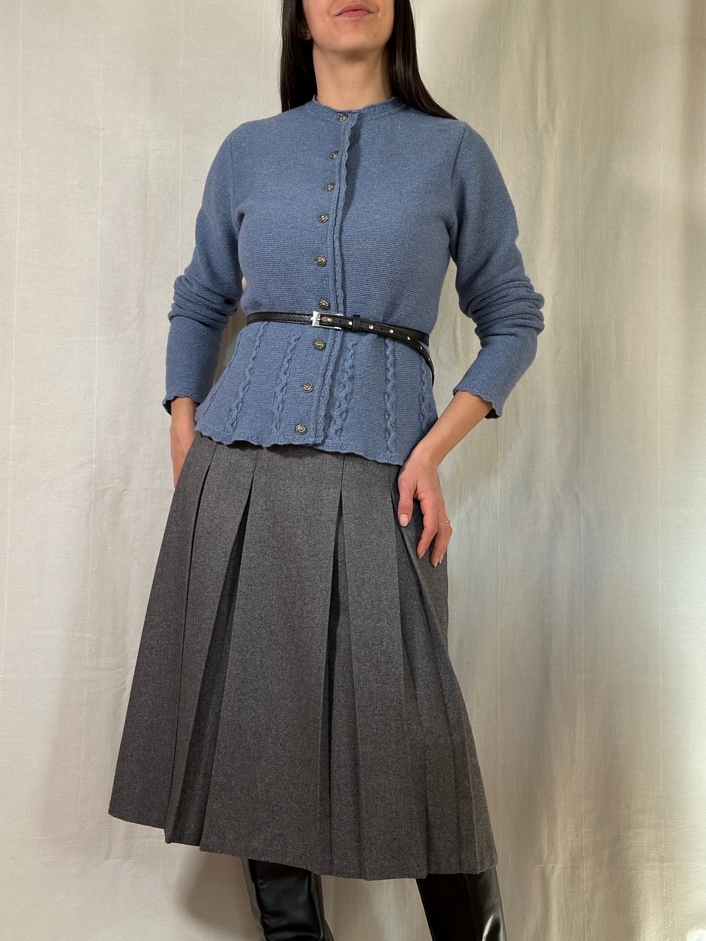 Cardigan Tradizionale Tedesco in Misto Lana Tg.44