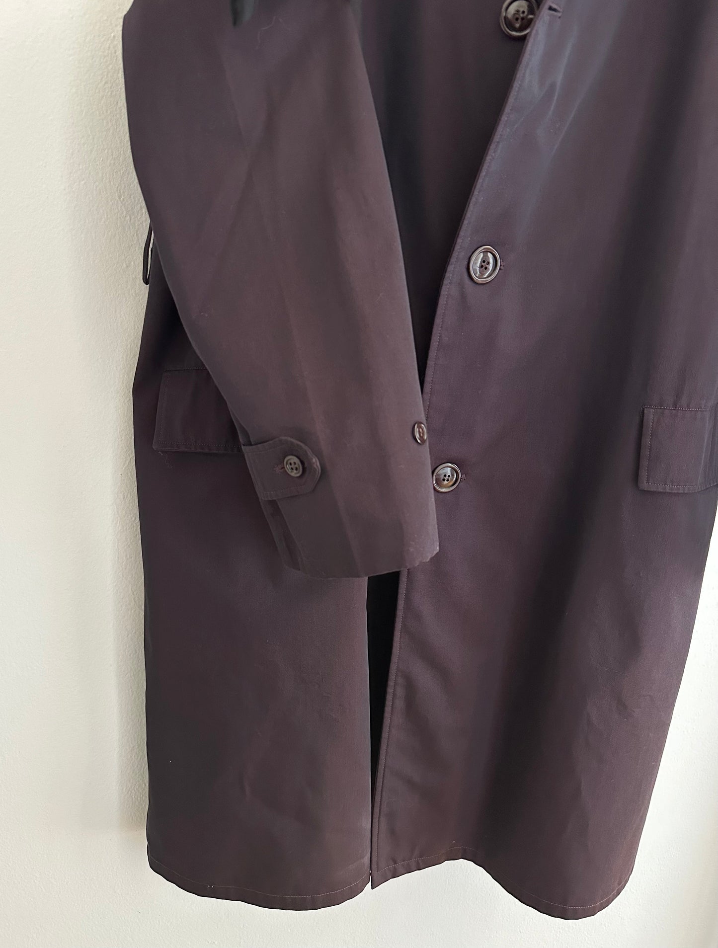 Impermeabile Vintage Salco Viola anni ‘70 Tg.48/50