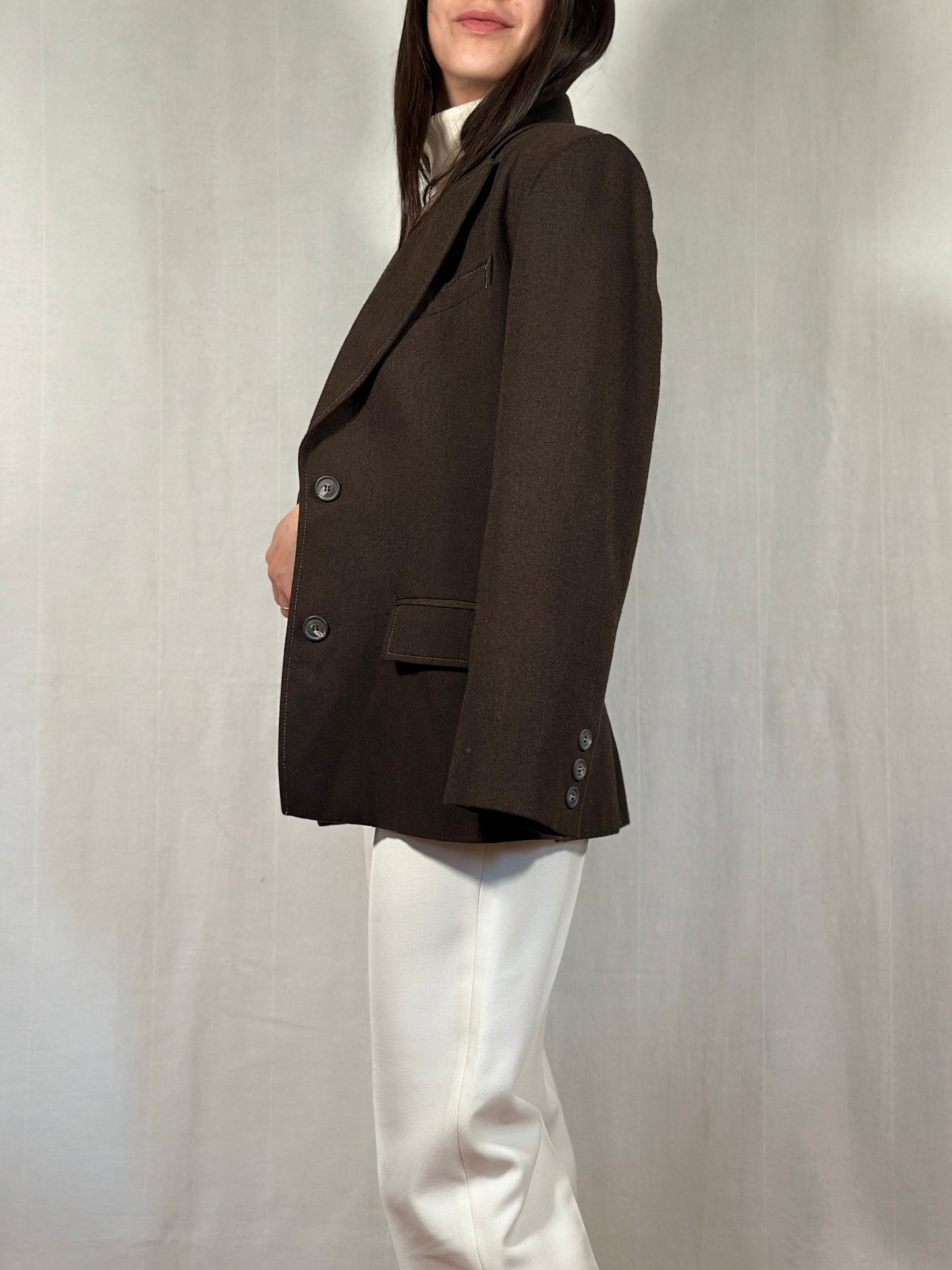 Blazer Laura Biagiotti Anni ‘90 in Lana Marrone