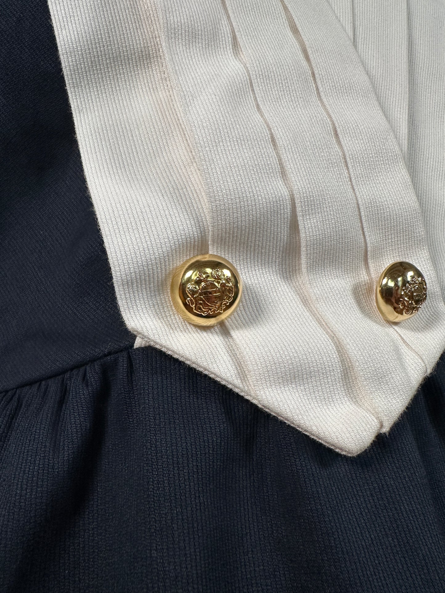 Abito Vintage Anni ‘80 Luisa Spagnoli Blu e Bianco