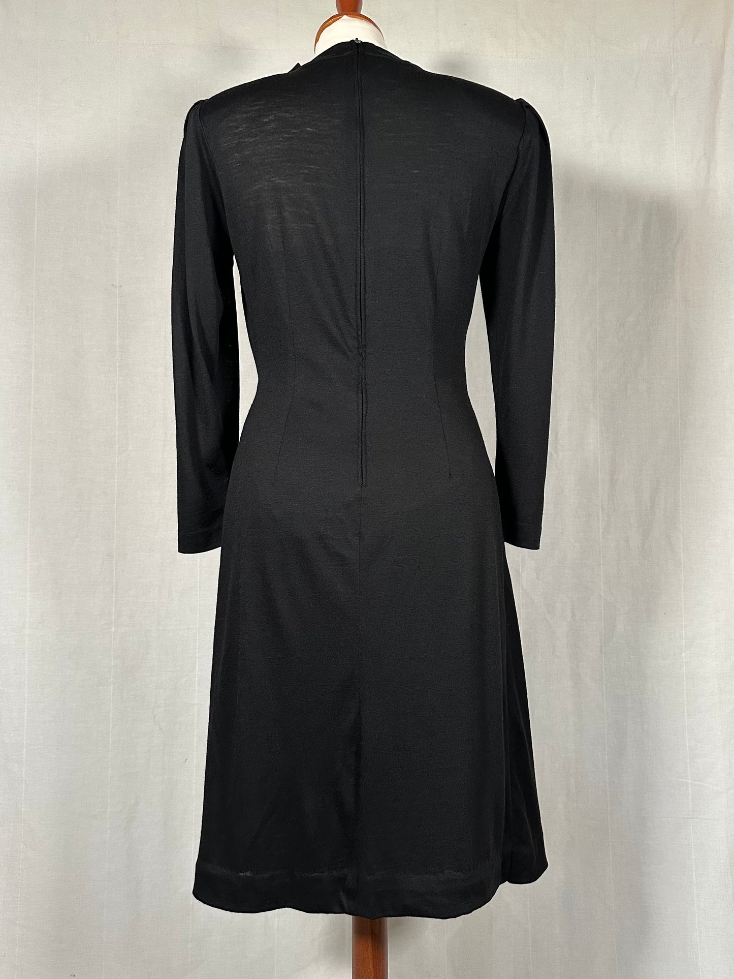 Abito Luisa Spagnoli Vintage Anni ‘80 in Lana Nero