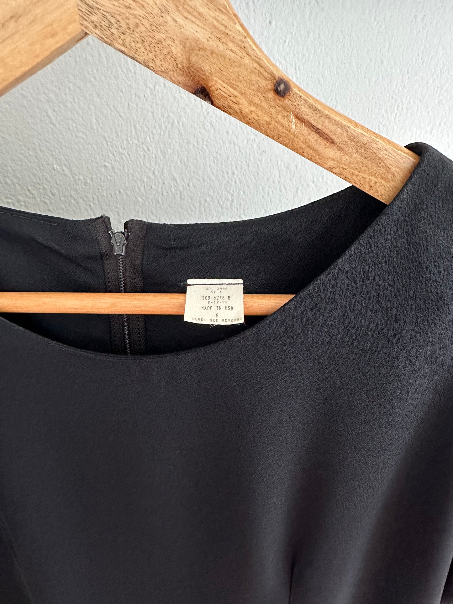 Abito Midi Made in USA Anni ‘90 Nero Tg.44