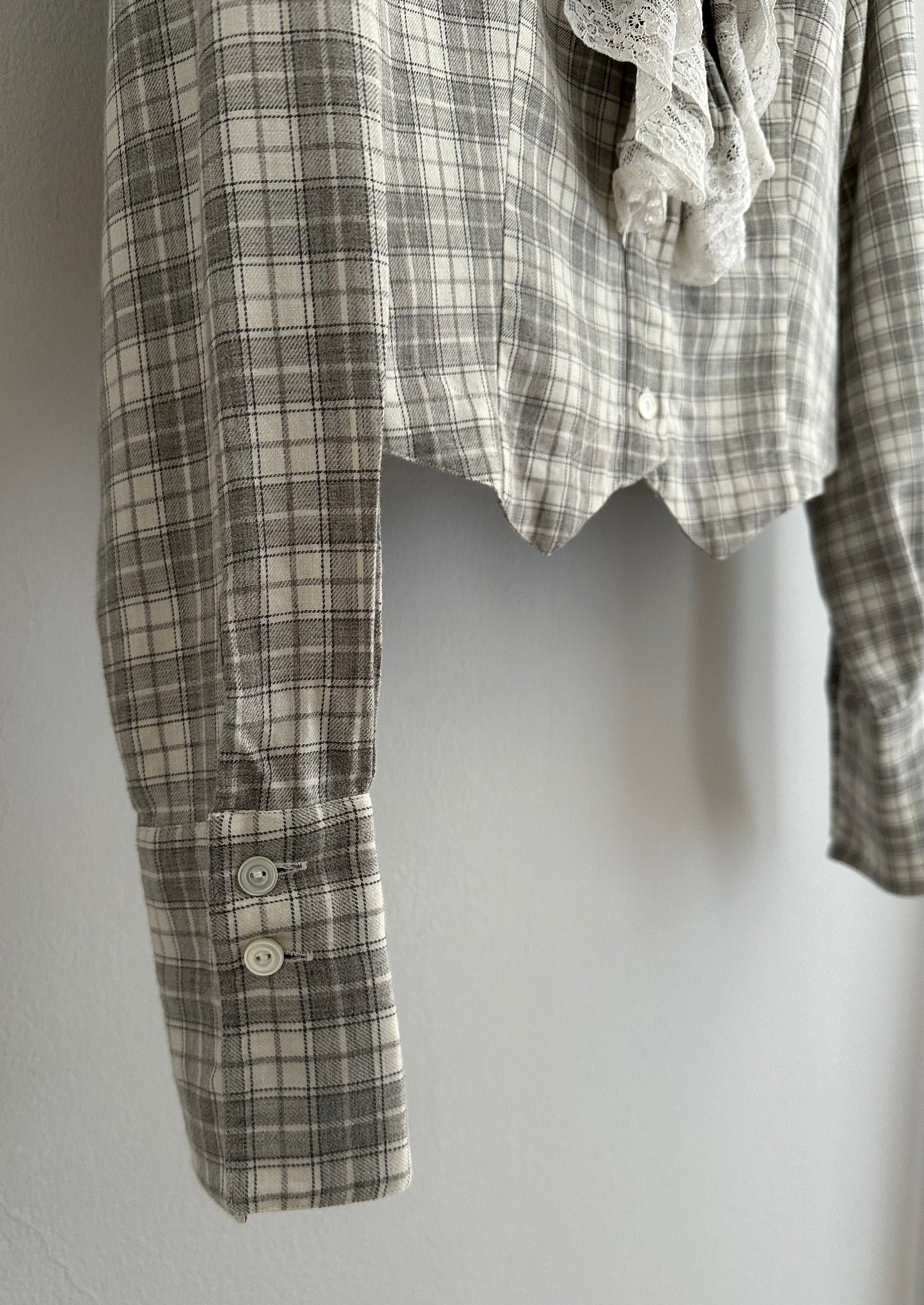 Camicia Vintage Anni ‘70/‘80 con Volants Tg.44