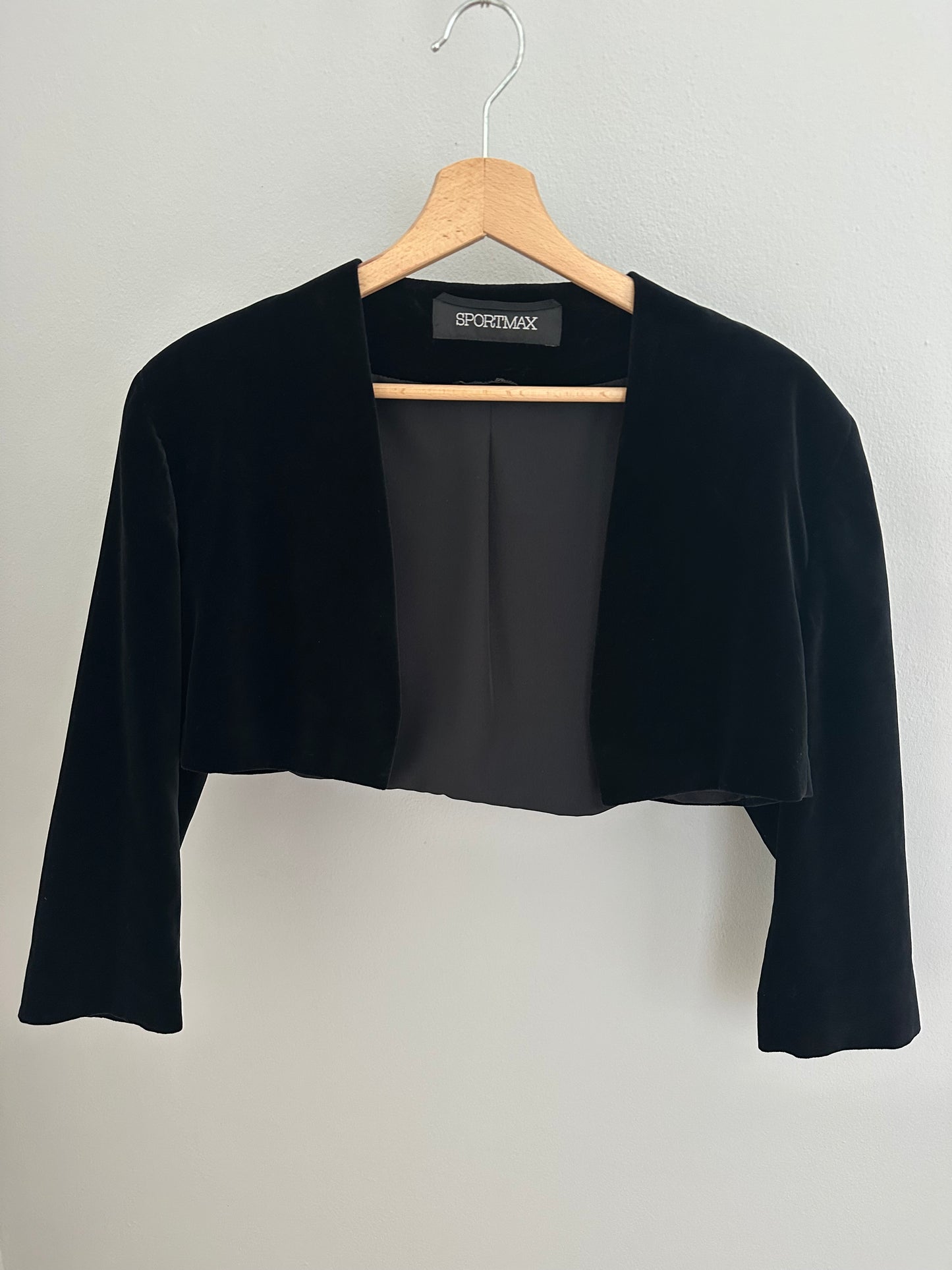 Coprispalle Sportmax in Velluto Nero