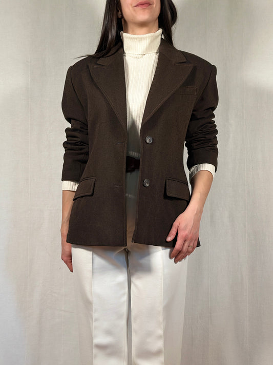 Blazer Laura Biagiotti Anni ‘90 in Lana Marrone