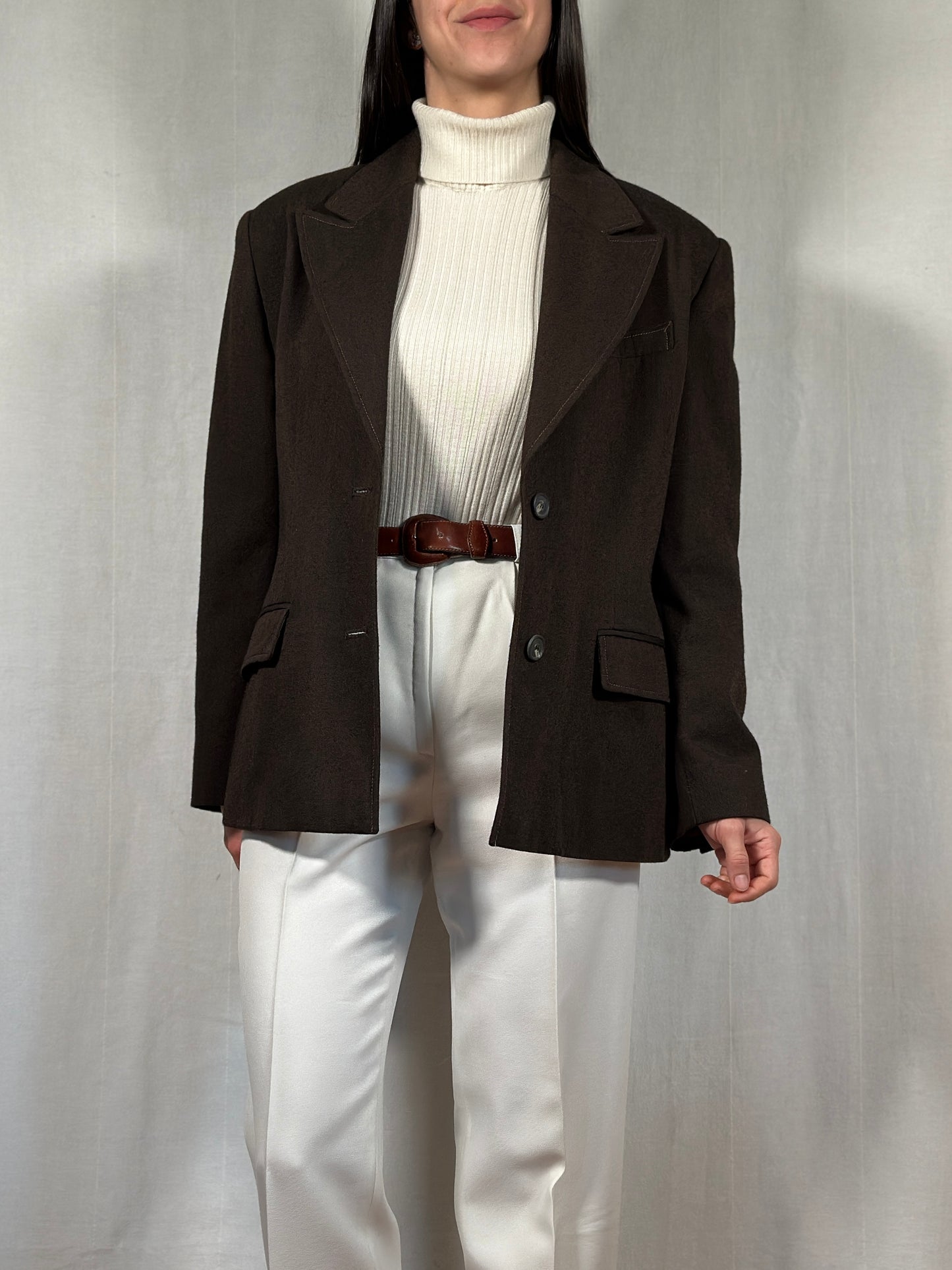 Blazer Laura Biagiotti Anni ‘90 in Lana Marrone
