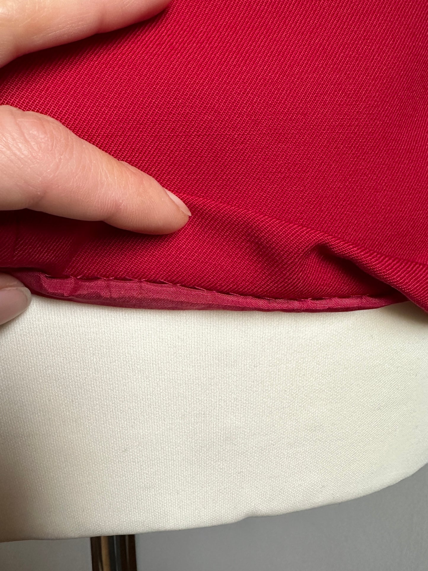 Giacca Sartoriale Anni ‘90 in Lana Rossa