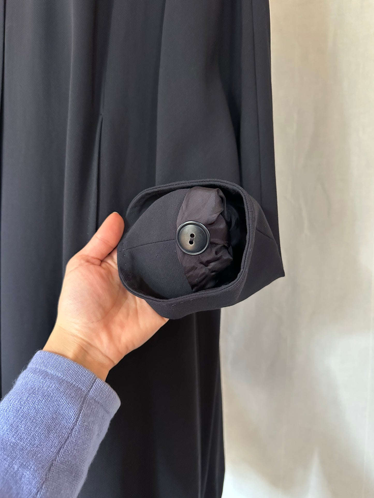 Soprabito / Giaccone Marina Rinaldi Lana e Viscosa Blu Tg.50/52