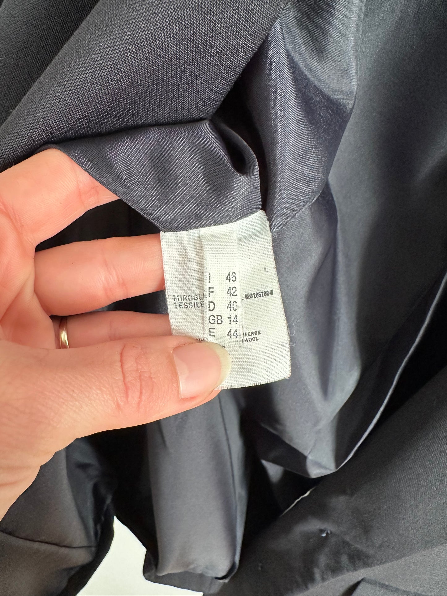 Blazer Vintage Anni ‘80 in Lana Blu