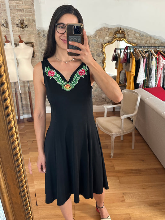 Abito Roccobarocco Nero + Gonna La Perla Fucsia